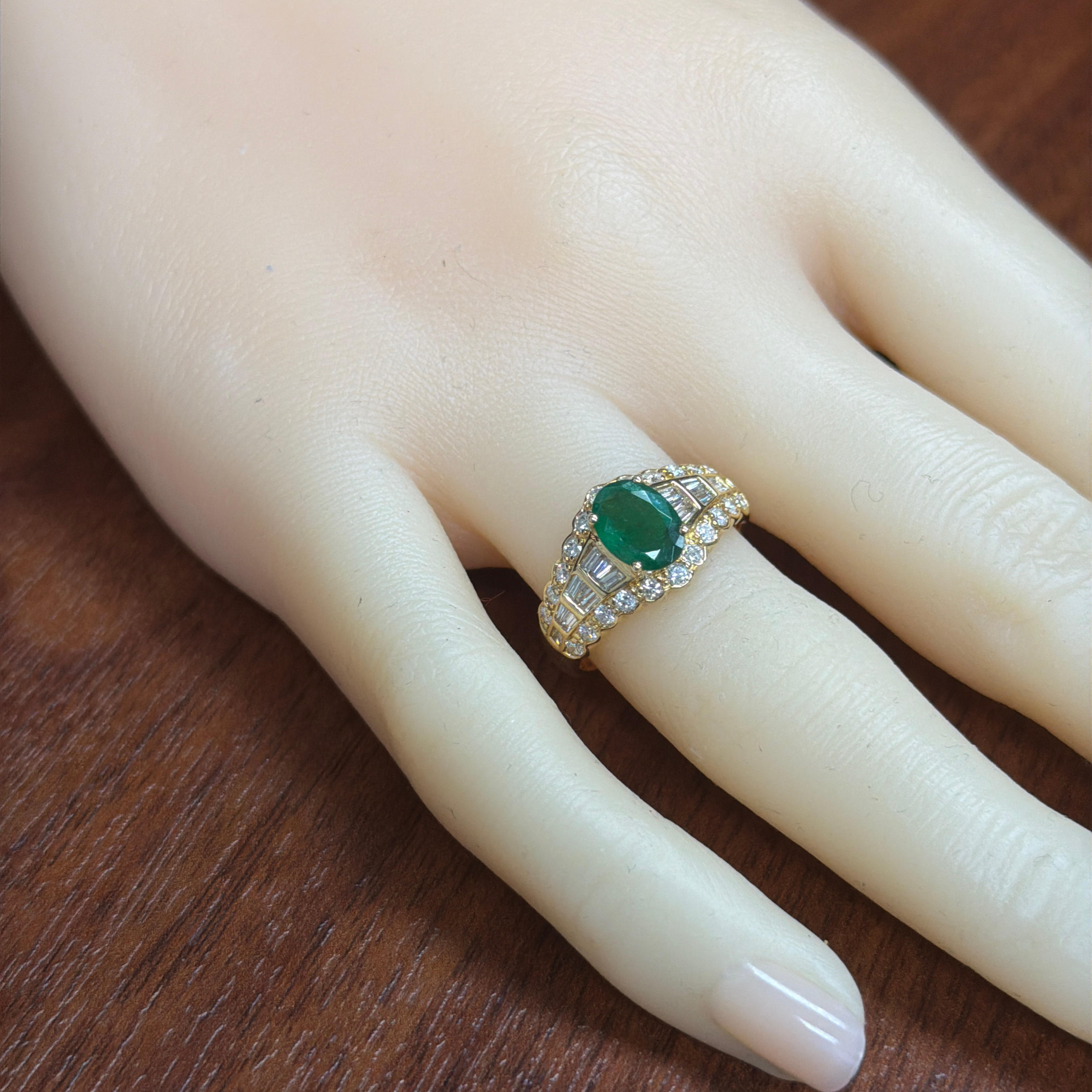 Emerald and Diamond Ring