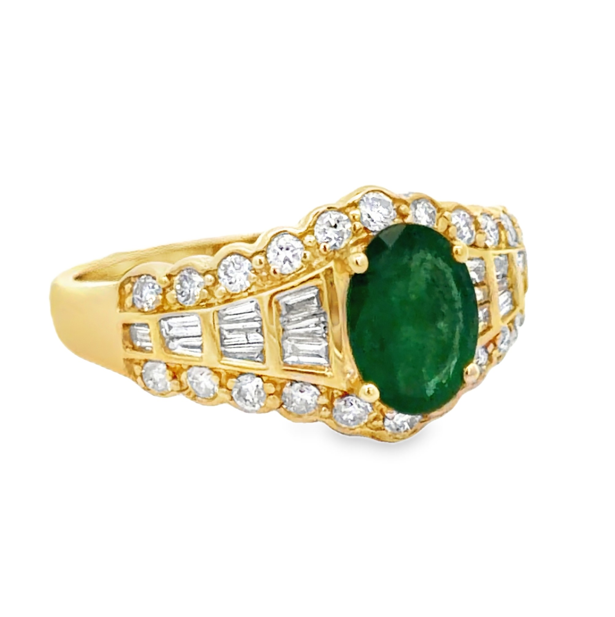 Emerald and Diamond Ring