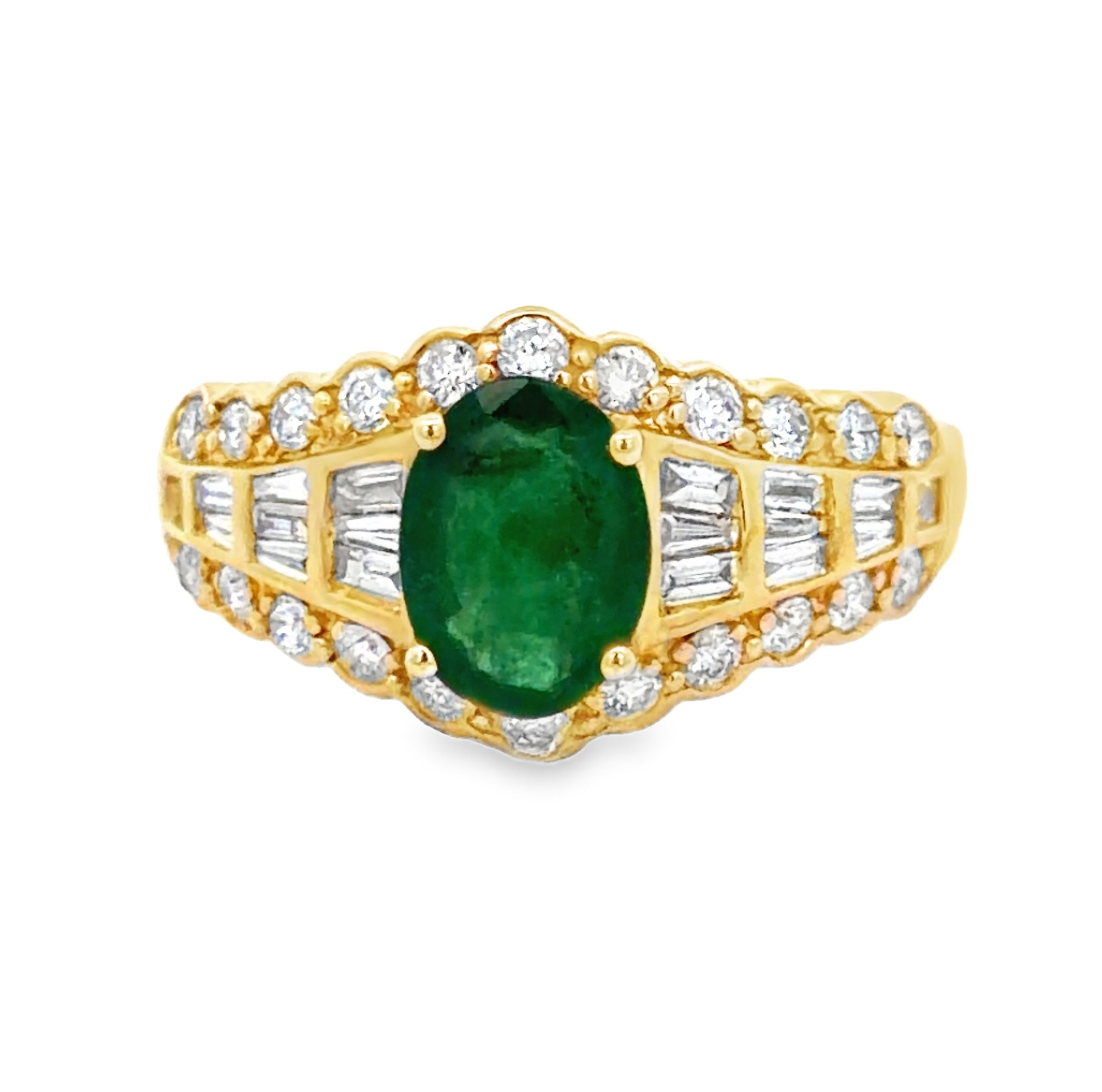 Emerald and Diamond Ring