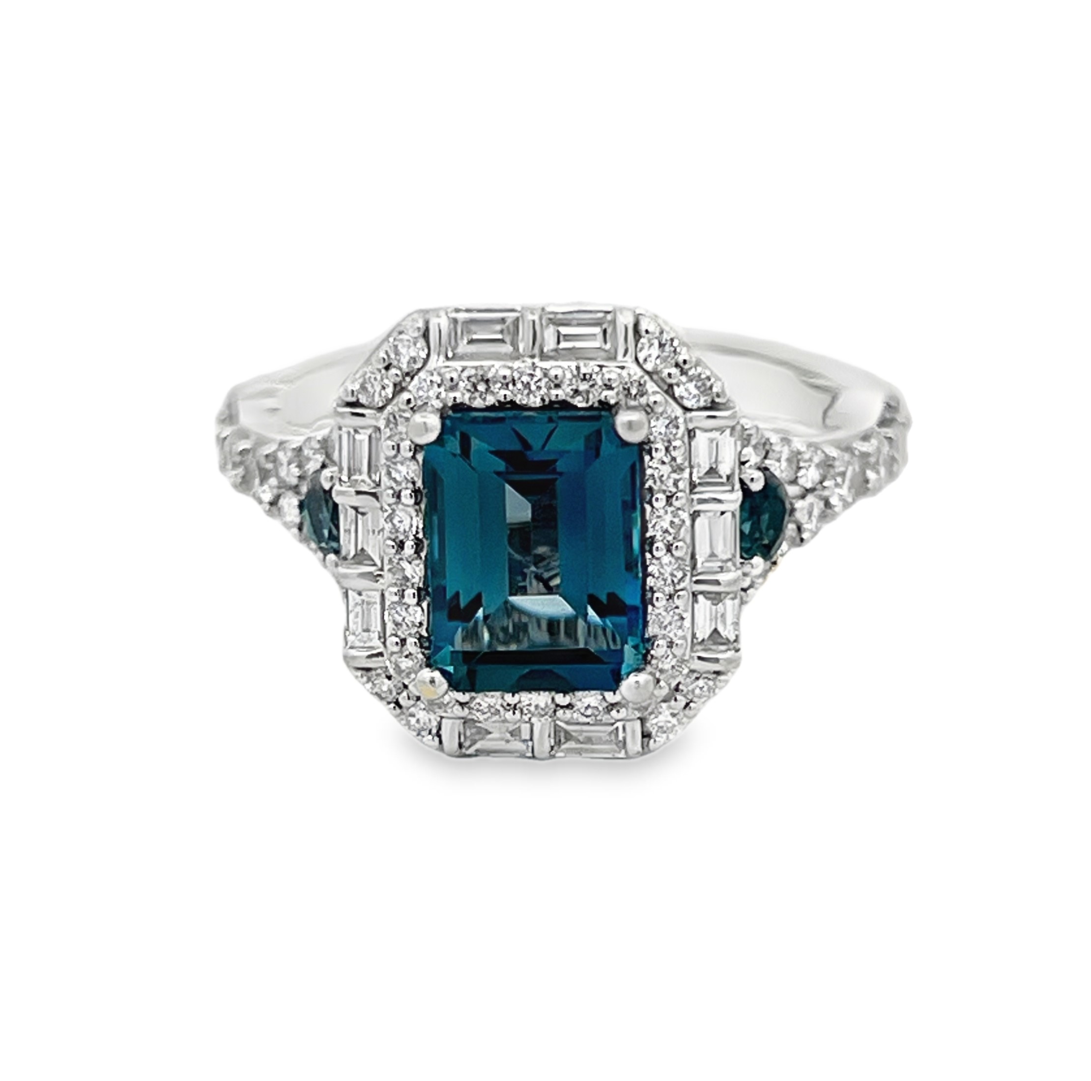 Disney London Blue Topaz and Diamond Ring