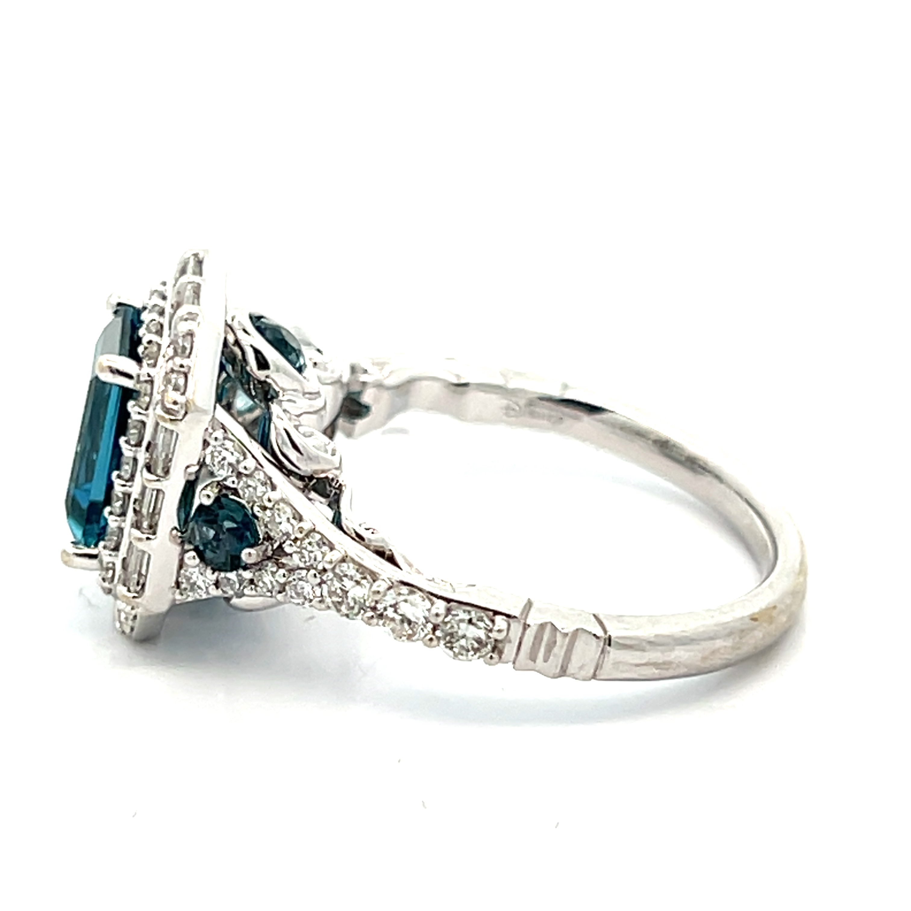 Disney London Blue Topaz and Diamond Ring