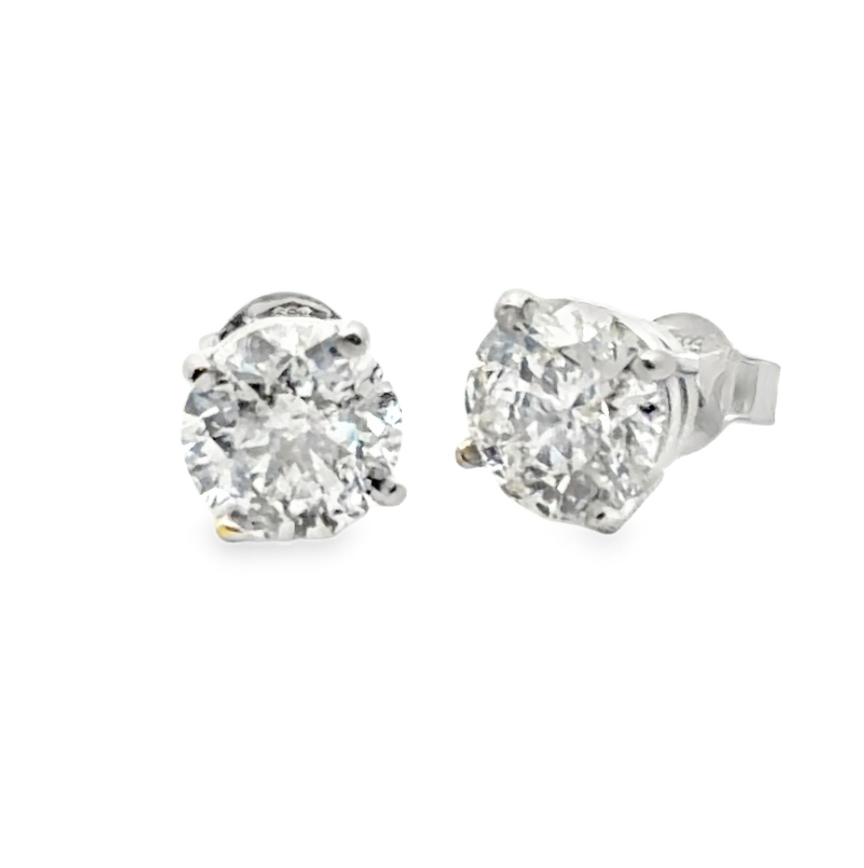 White Gold Diamond Stud Earrings