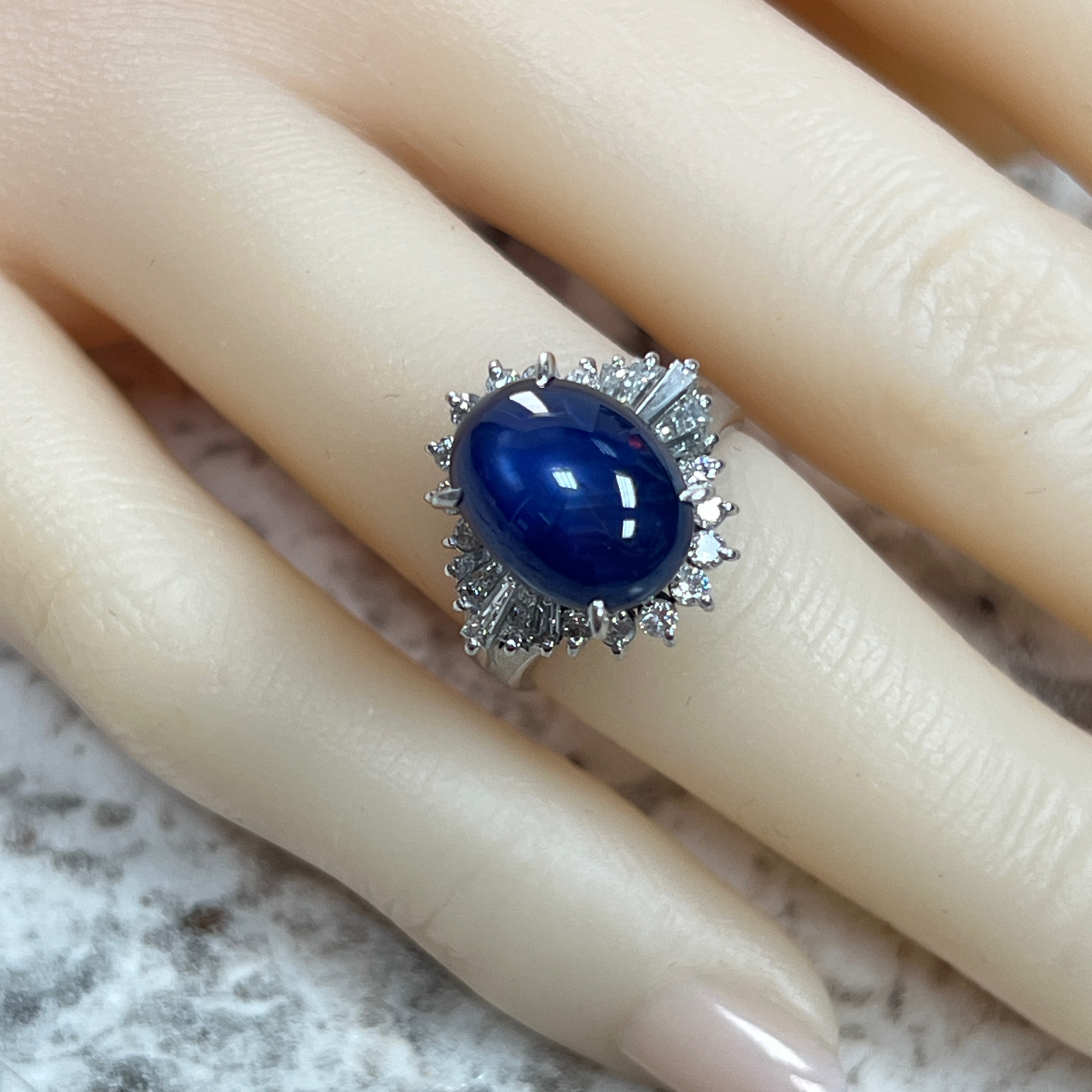 Sapphire & Diamond Ring