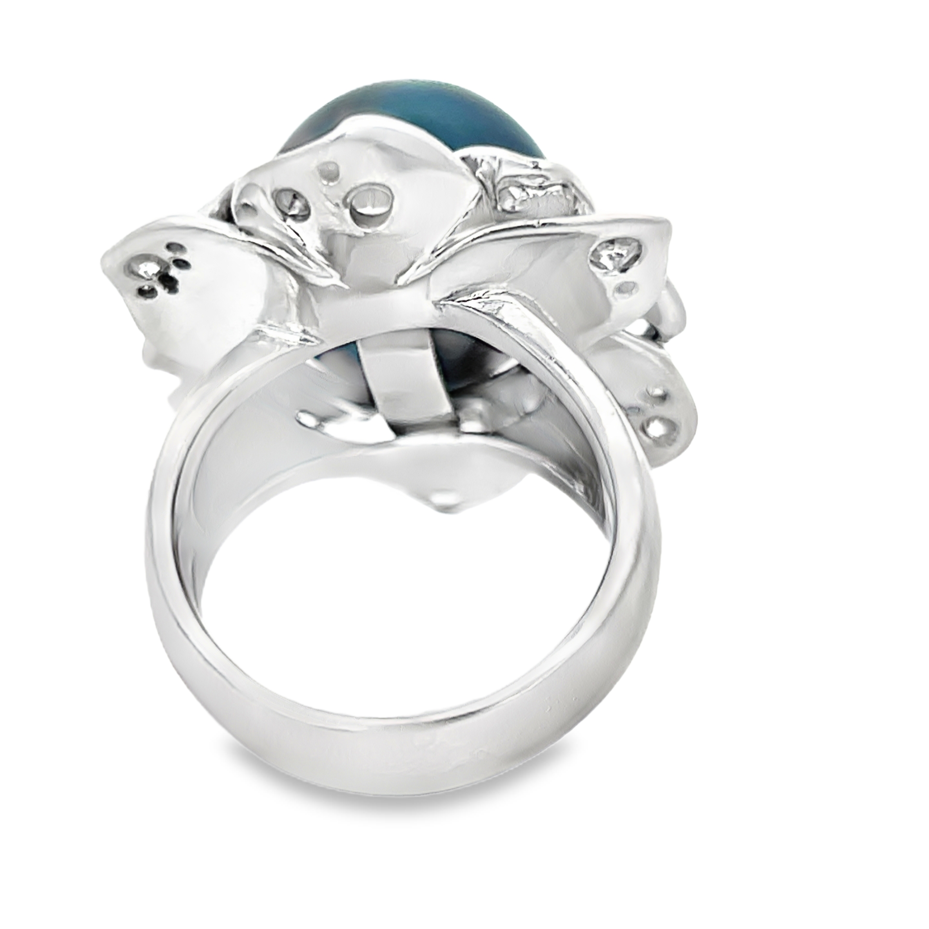 Tahitian Pearl & Diamond Ring