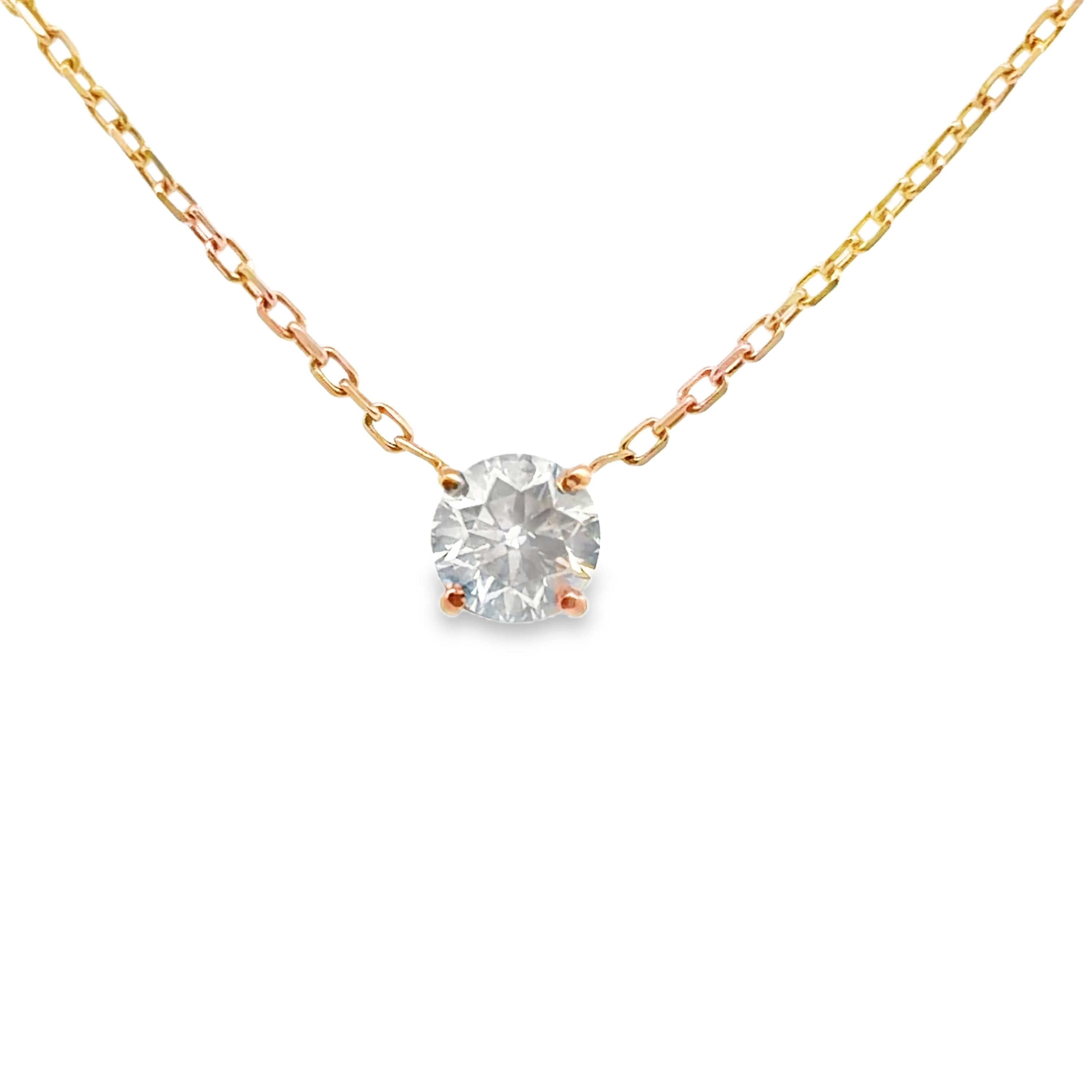 18K Natural Diamond Necklace