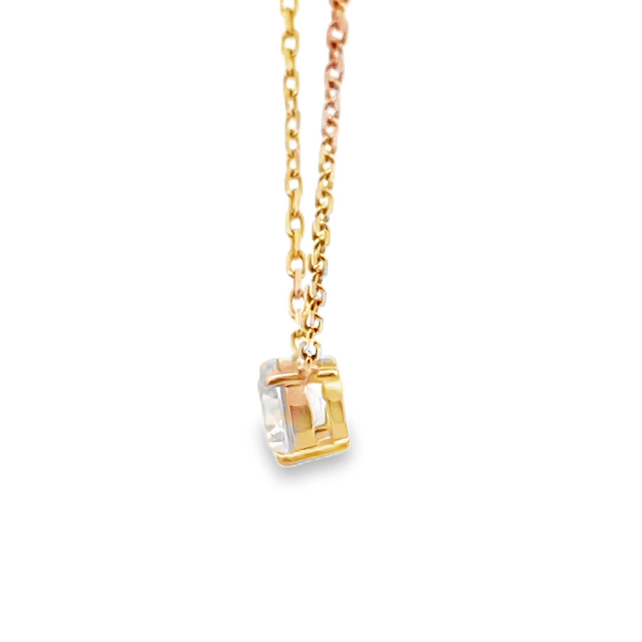 18K Natural Diamond Necklace