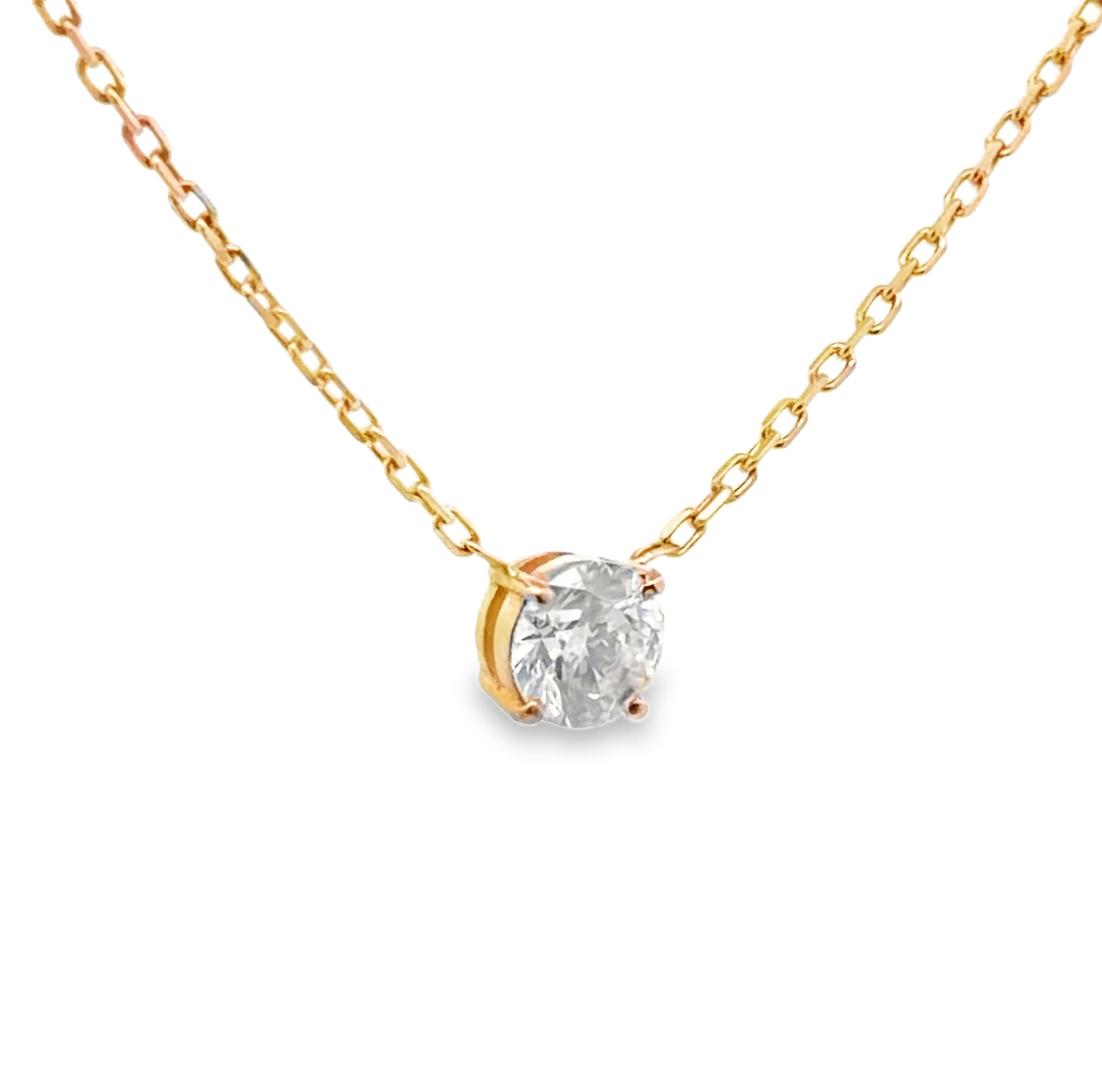 18K Natural Diamond Necklace
