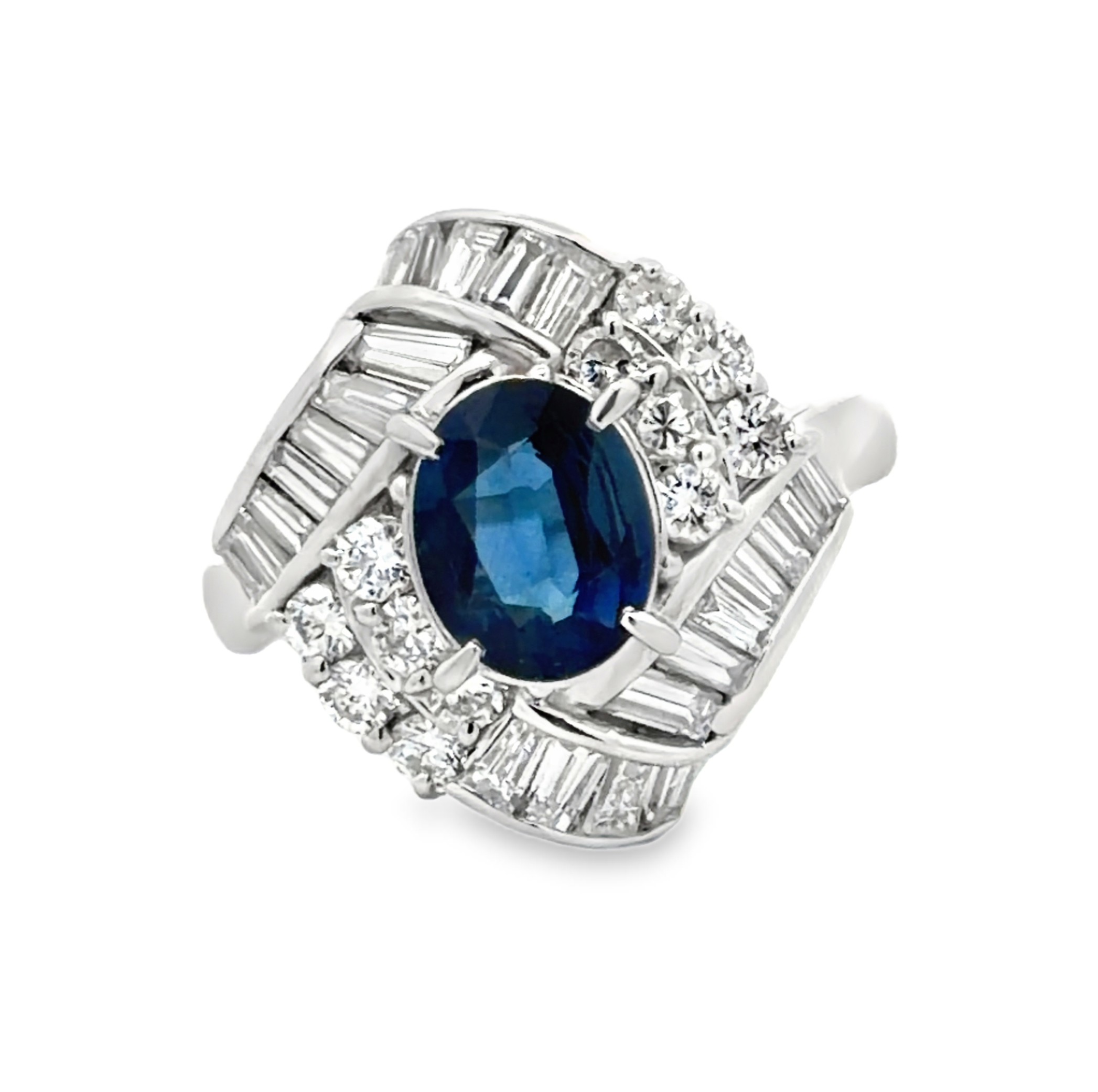 Sapphire and Diamond Ring