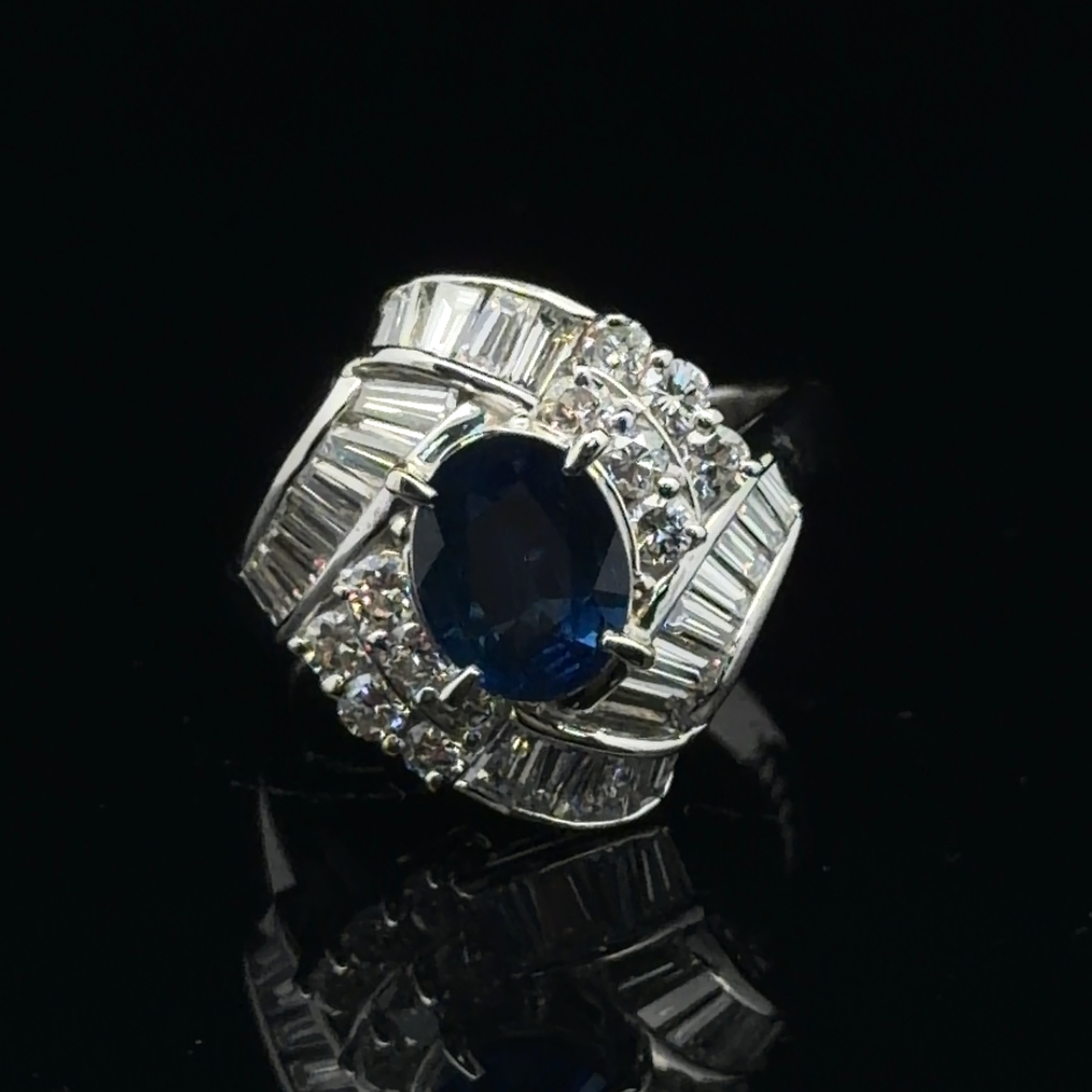 Sapphire and Diamond Ring