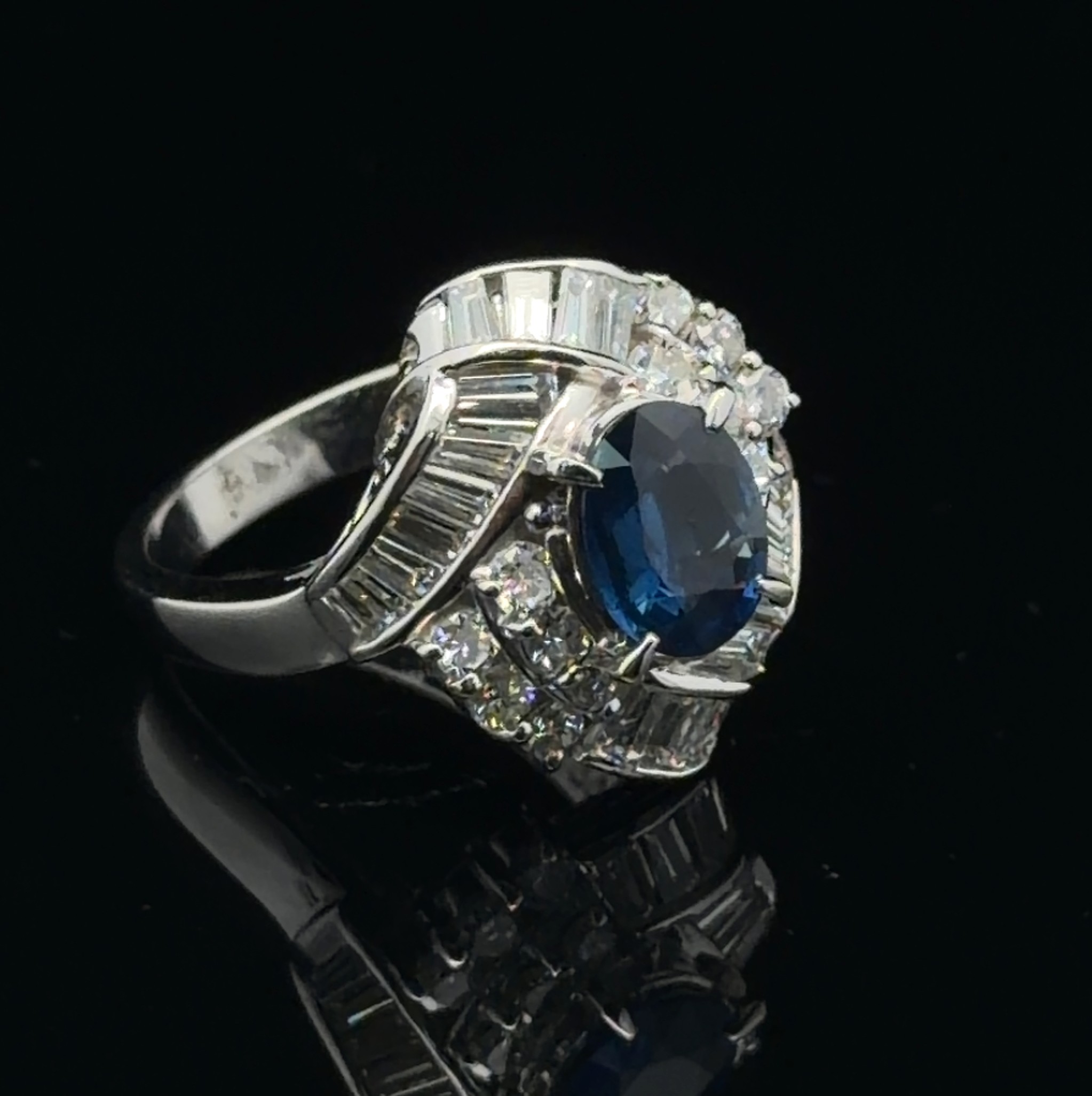 Sapphire and Diamond Ring