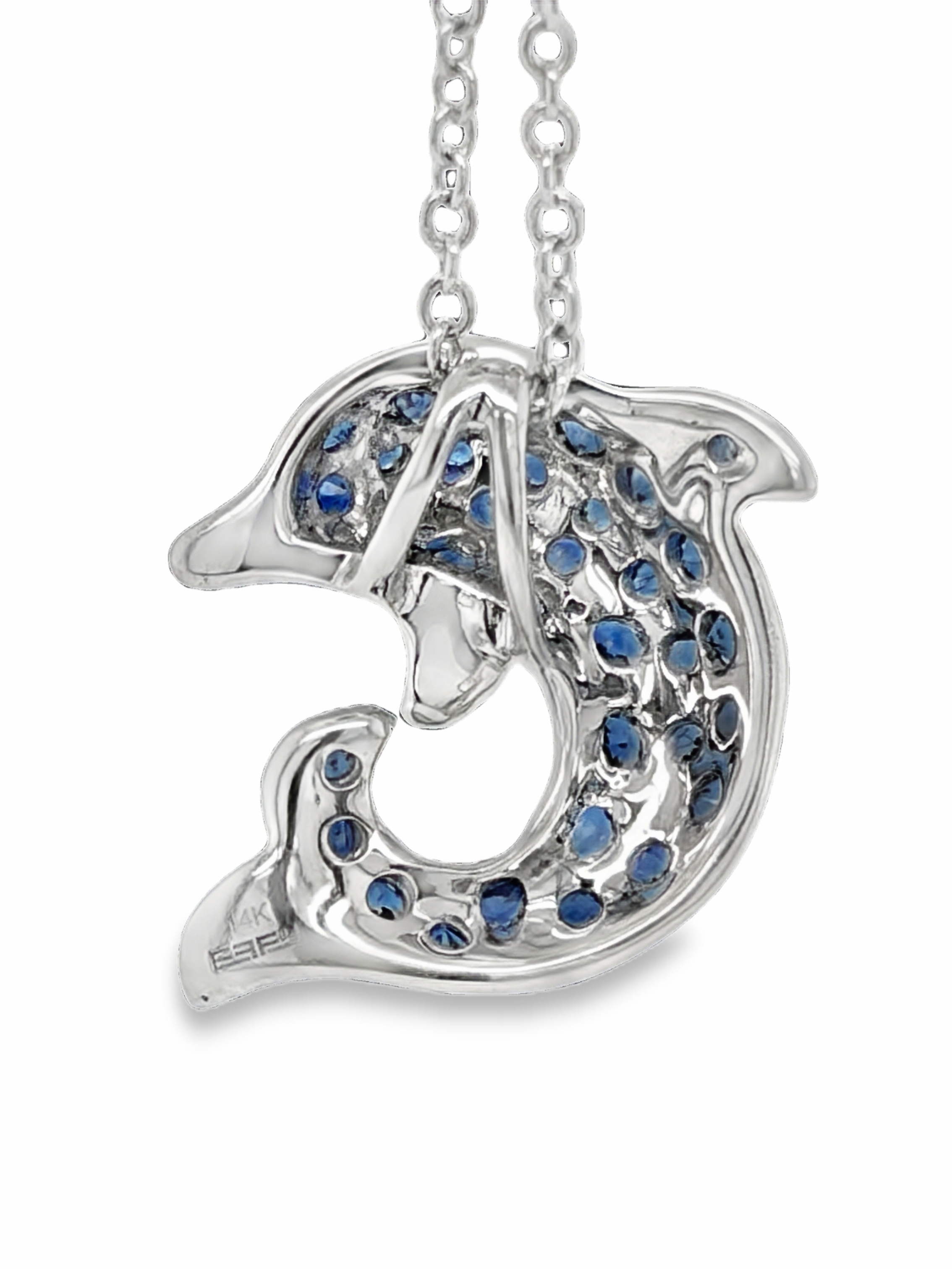 EFFY Sapphire Dolphin Pendant on Chain