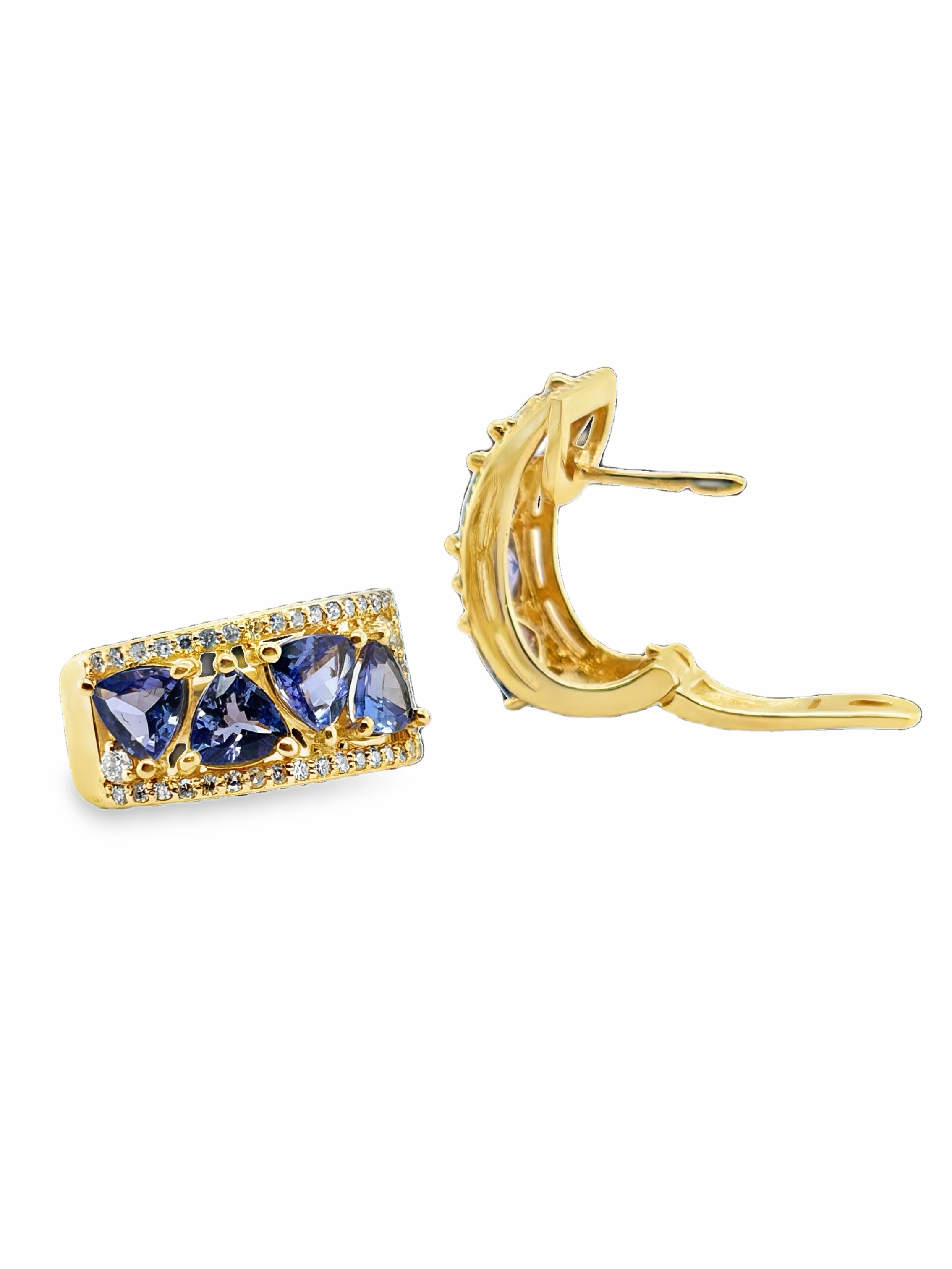 EFFY Tanzanite & Diamond Hoop Earrings