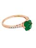 14K Colombian Emerald & Lab Diamond Ring. ISL2293/10-MMYS 
This extraordinary ring, showcases a Image - 2