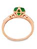 14K Colombian Emerald & Lab Diamond Ring. ISL2293/10-MMYS 
This extraordinary ring, showcases a Image - 3