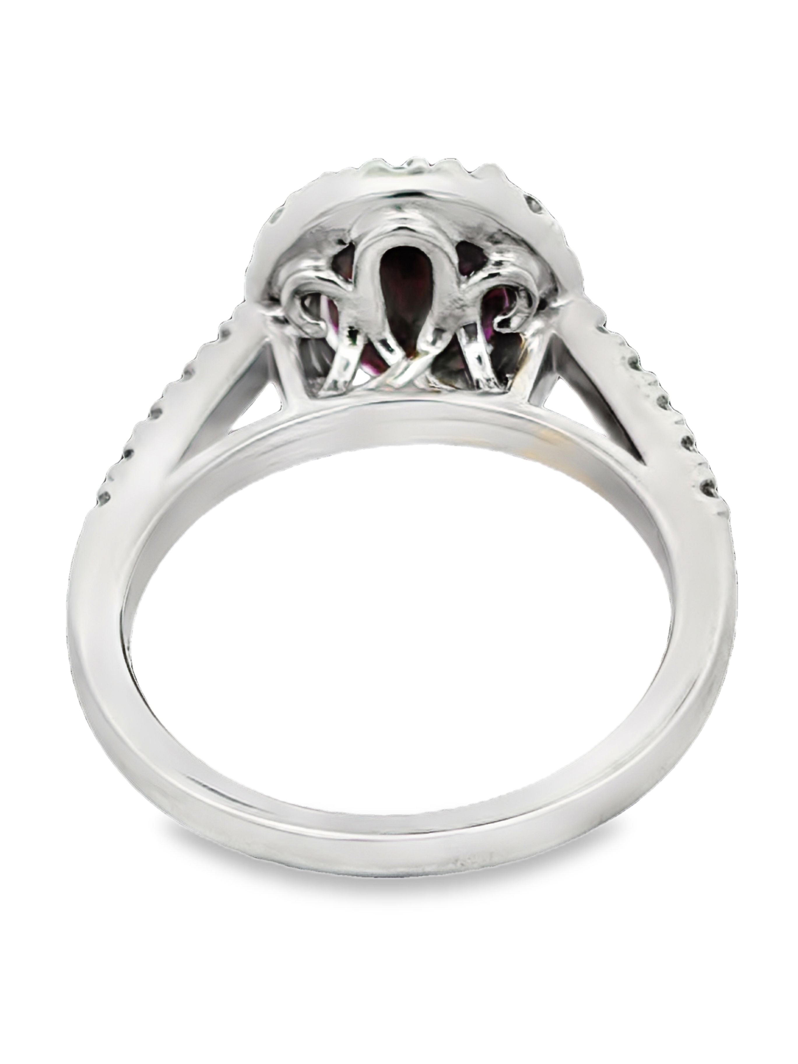 GIA Certified 3CT Burma Ruby & Diamond Ring