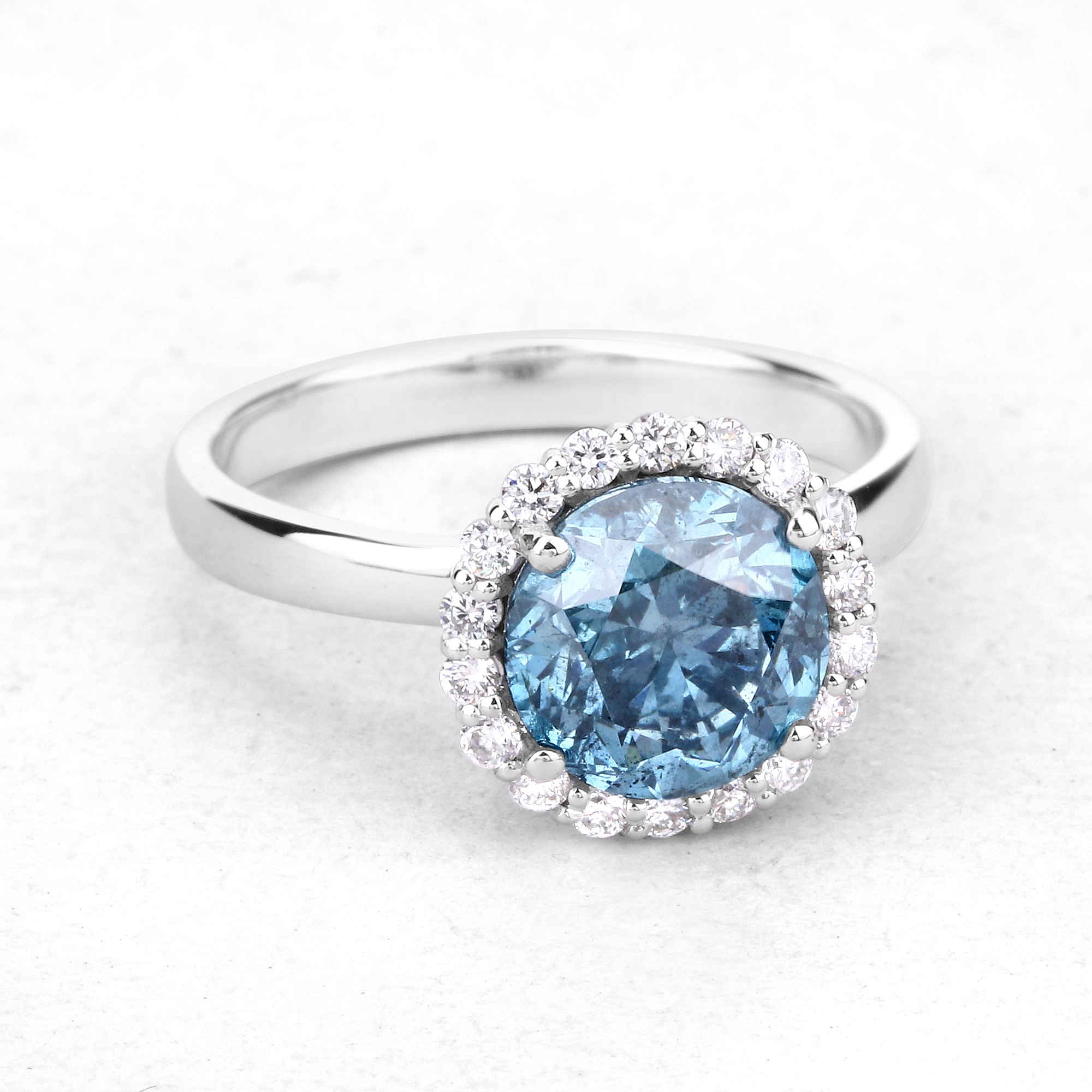 2.00 CT Blue Diamond Ring