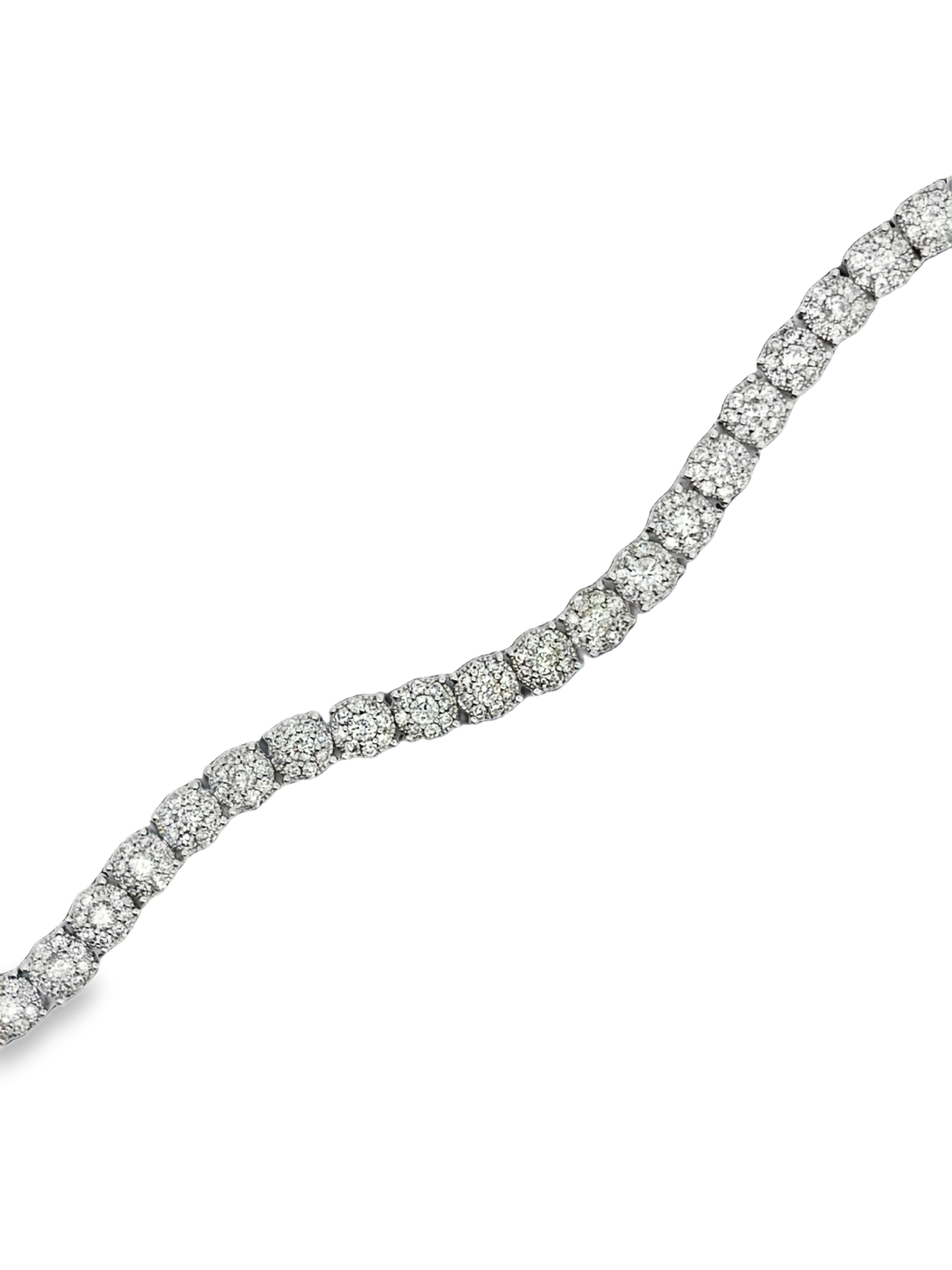 14K Illusion Set Diamond Bracelet