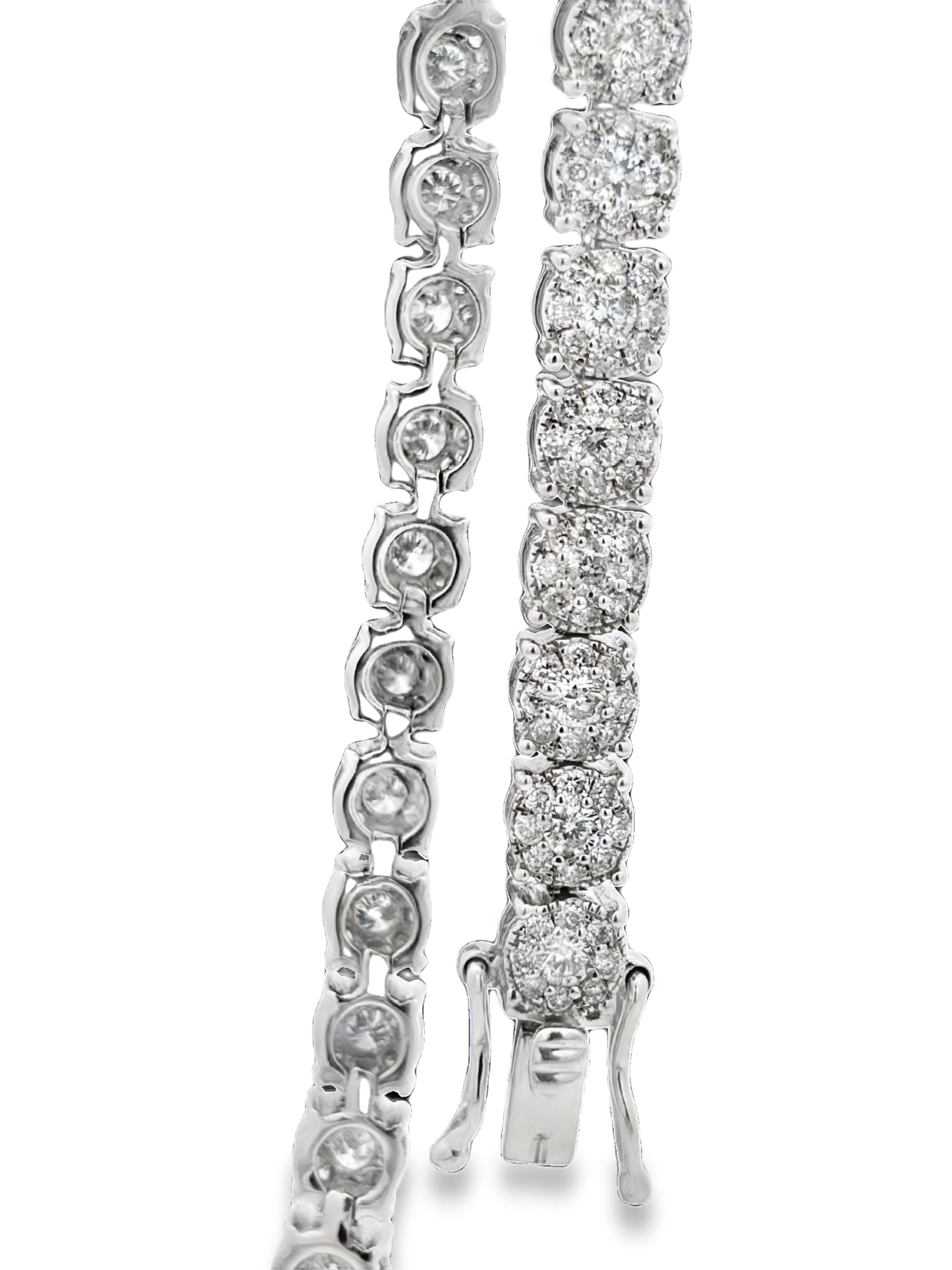 14K Illusion Set Diamond Bracelet
