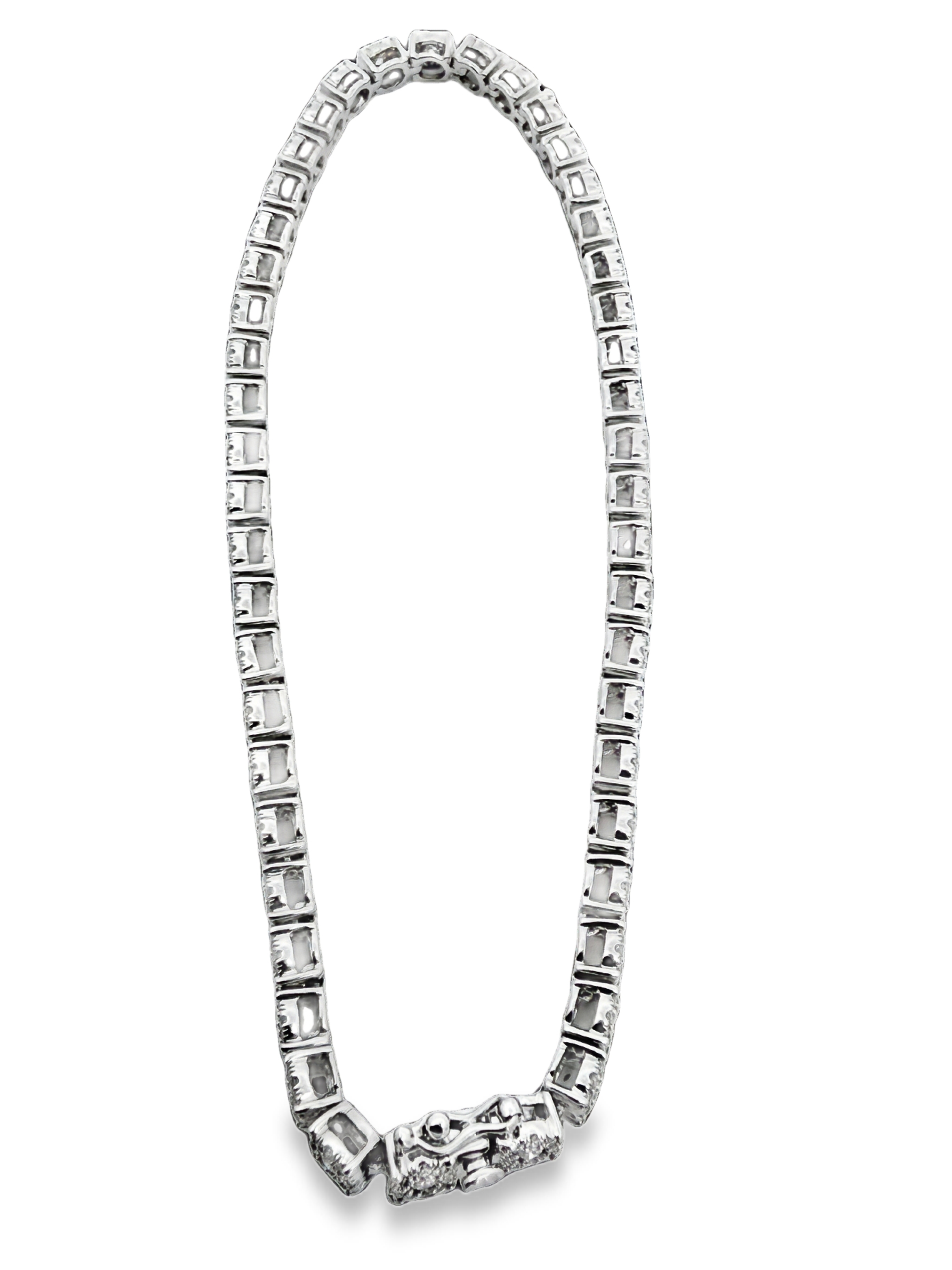 14K Illusion Set Diamond Bracelet