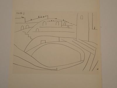 Pablo Picasso Offset Litho Wove Paper 1961. BAT0126/1-YSS 
Shipping Only. 
Description: Toros y 