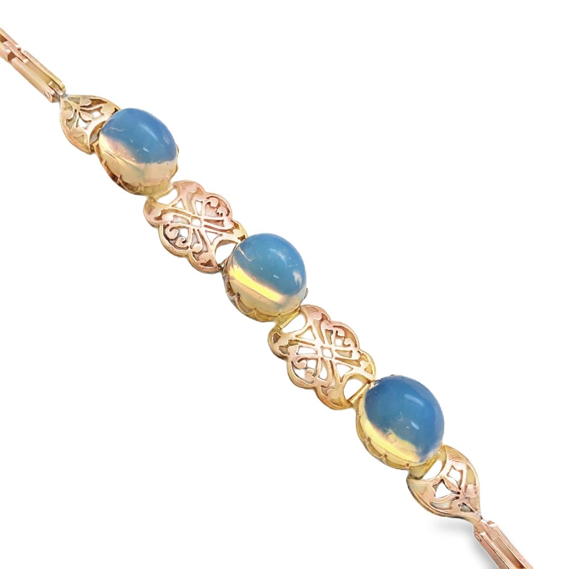 Vintage Rose Gold Opalite Bracelet