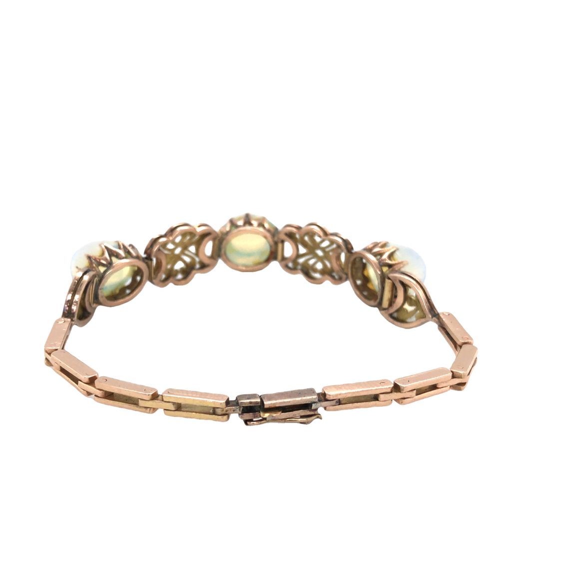 Vintage Rose Gold Opalite Bracelet