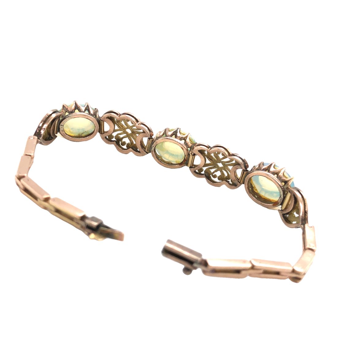 Vintage Rose Gold Opalite Bracelet