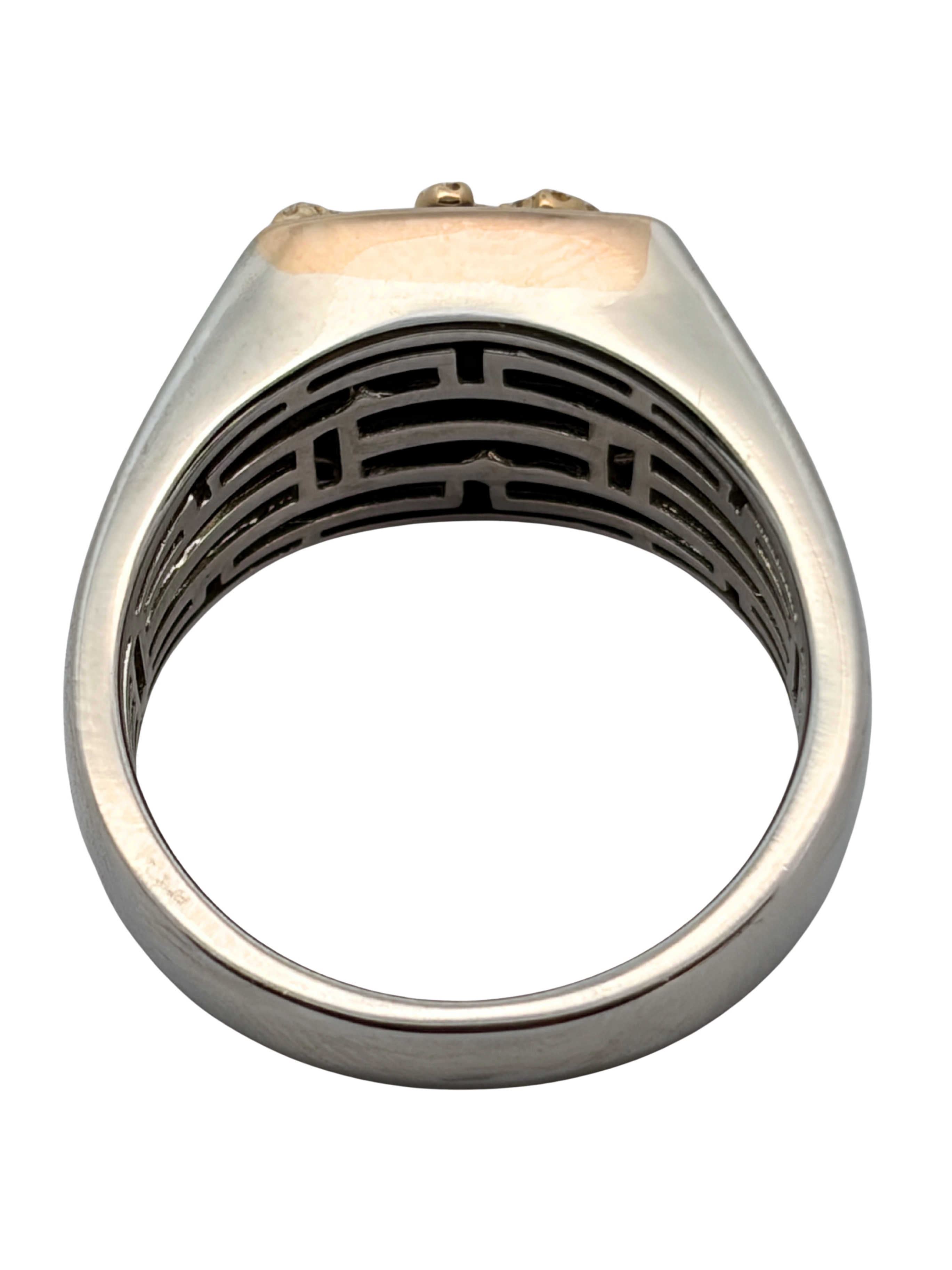 14K EFFY Panther Onyx Diamond Ring