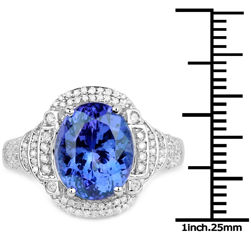 Tanzanite and Diamond Ring