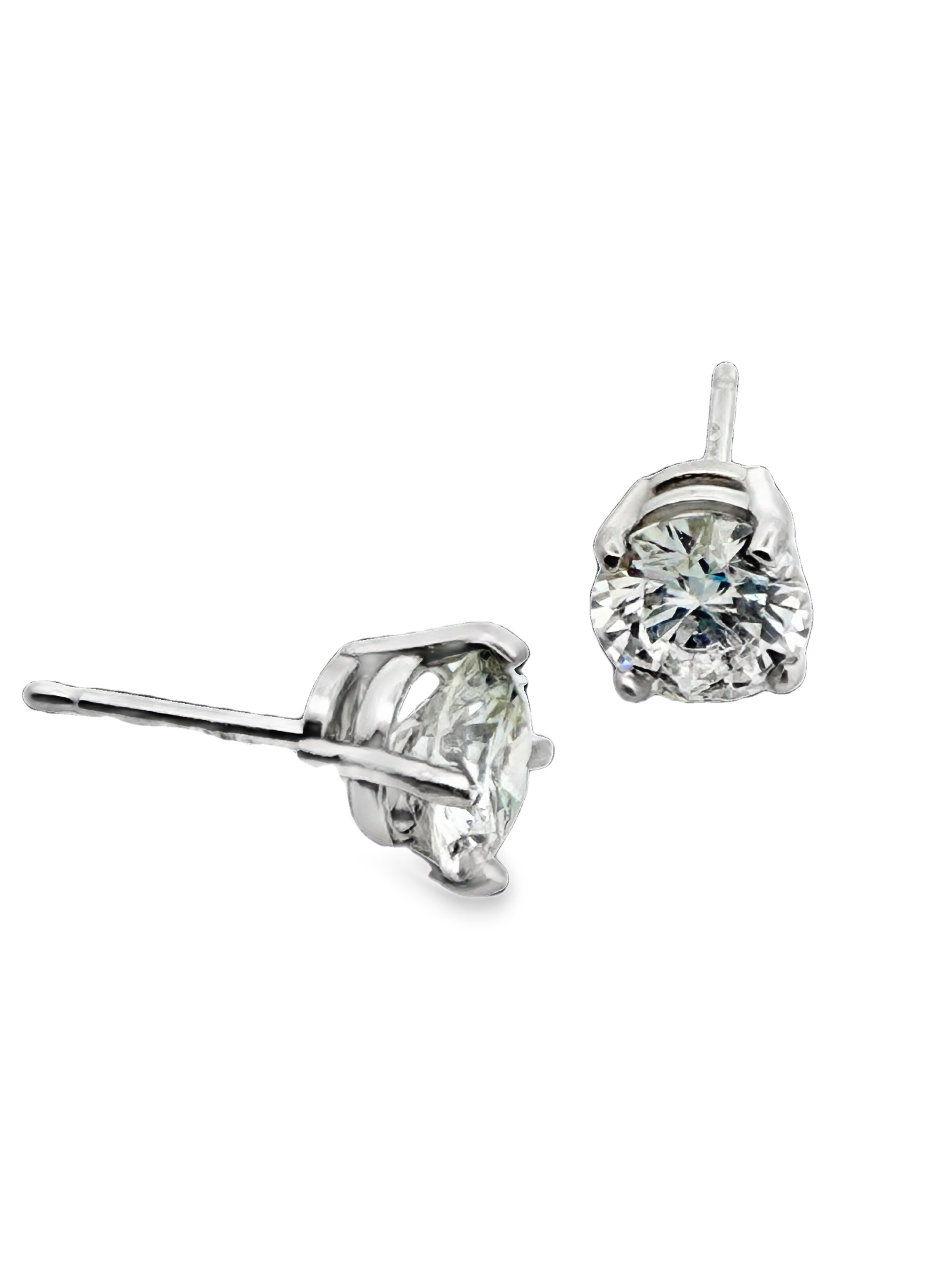 Natural Diamond Stud Earrings