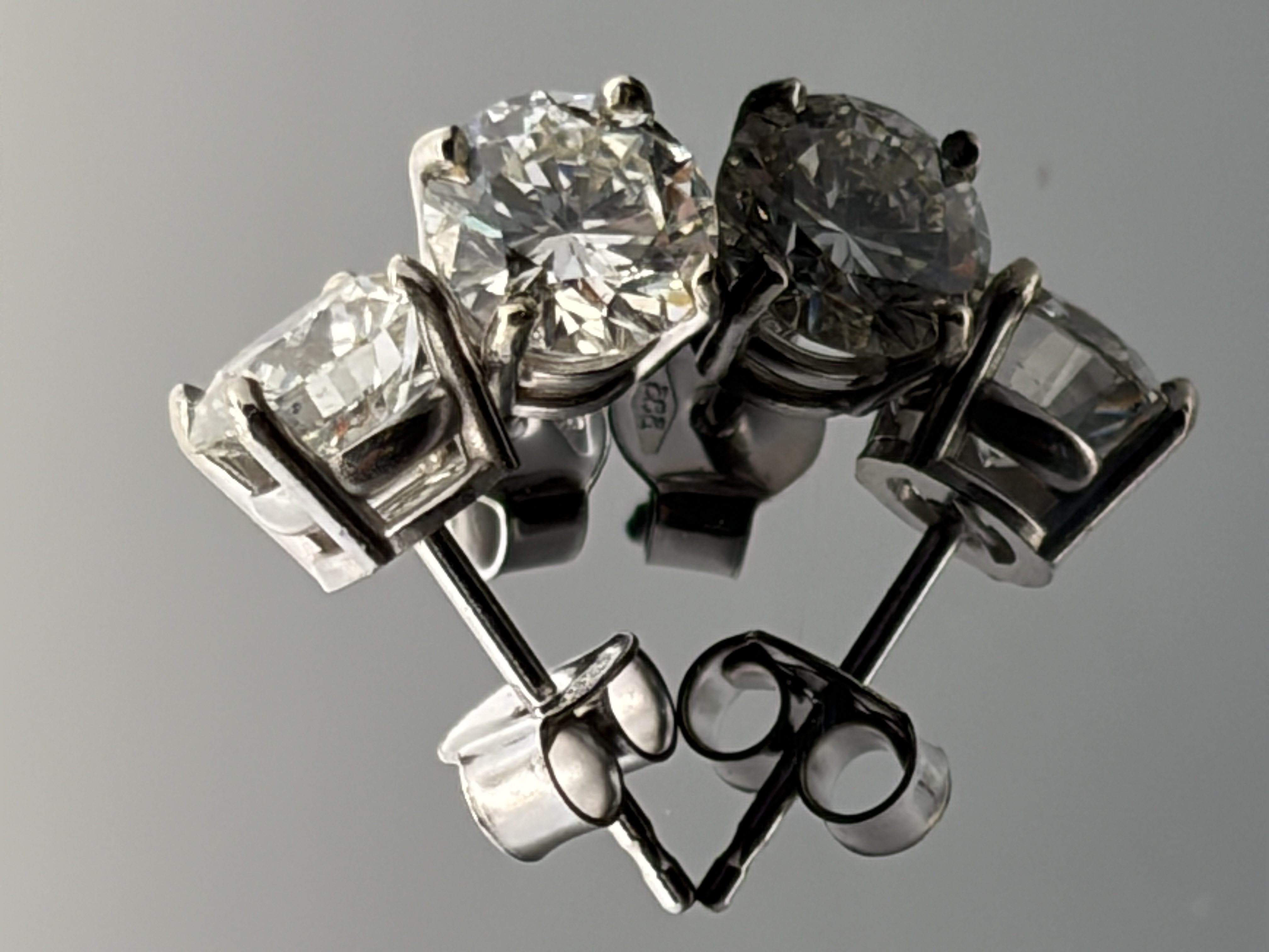 Natural Diamond Stud Earrings