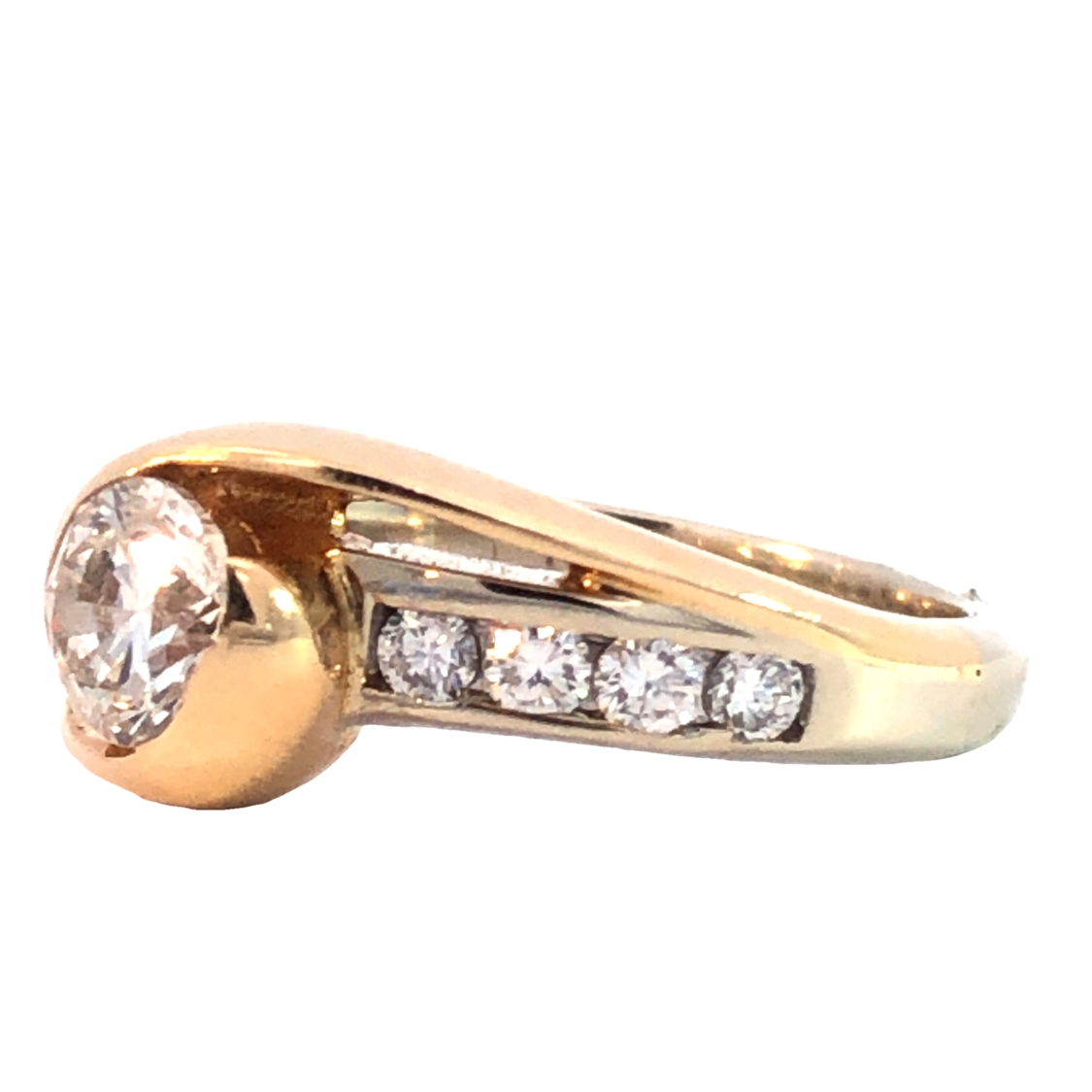 Modern Style Diamond Ring
