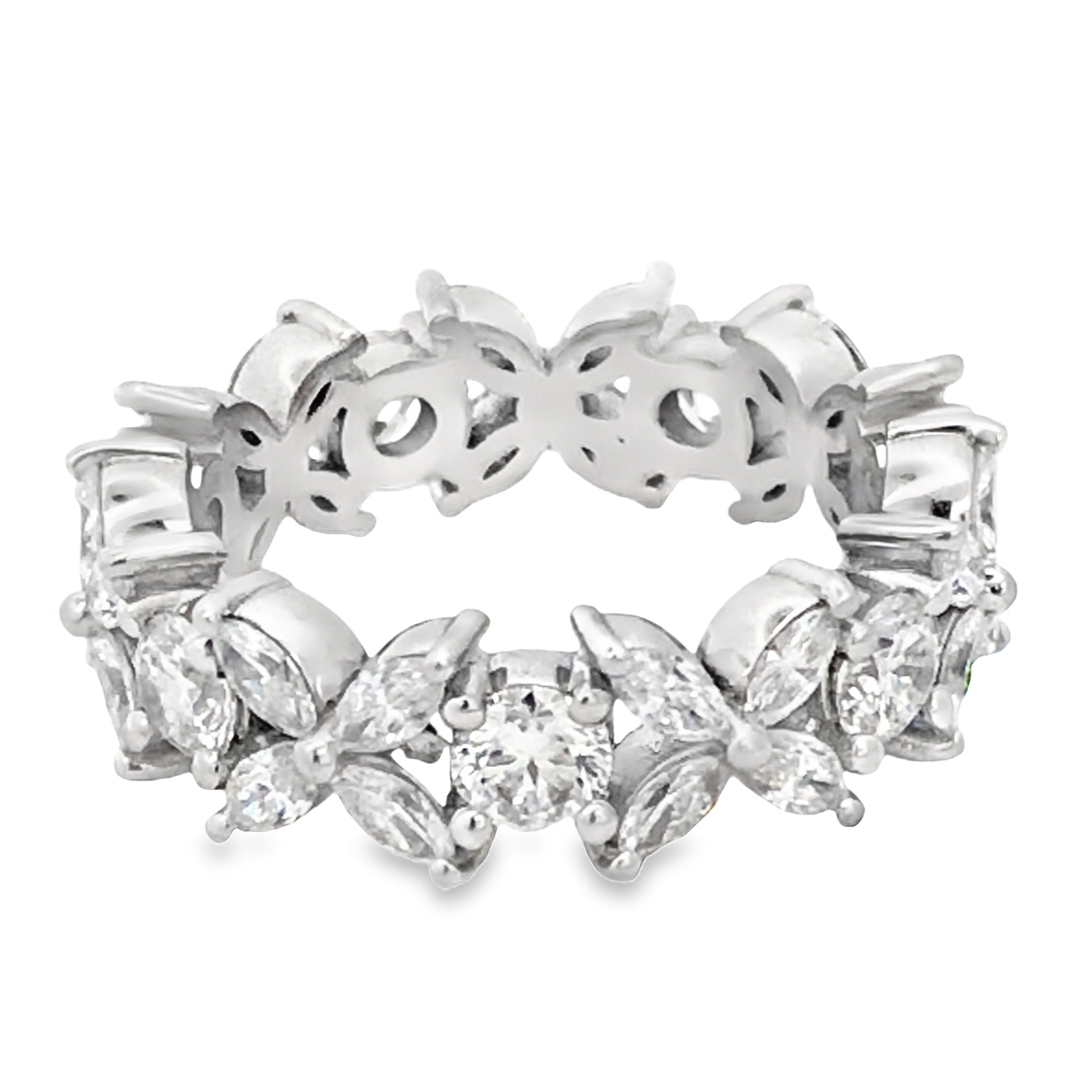 Platinum Lab Diamond Eternity Band