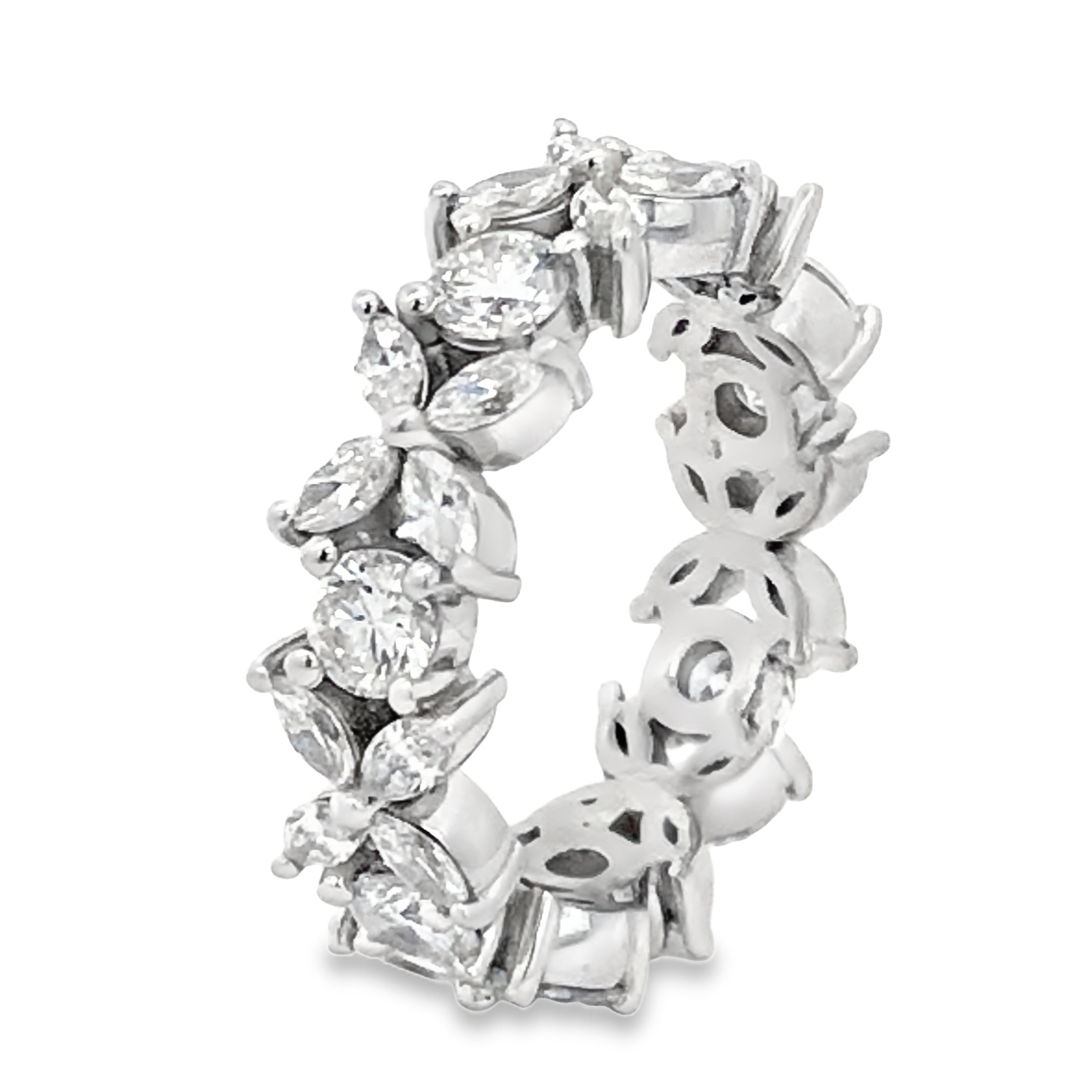 Platinum Lab Diamond Eternity Band