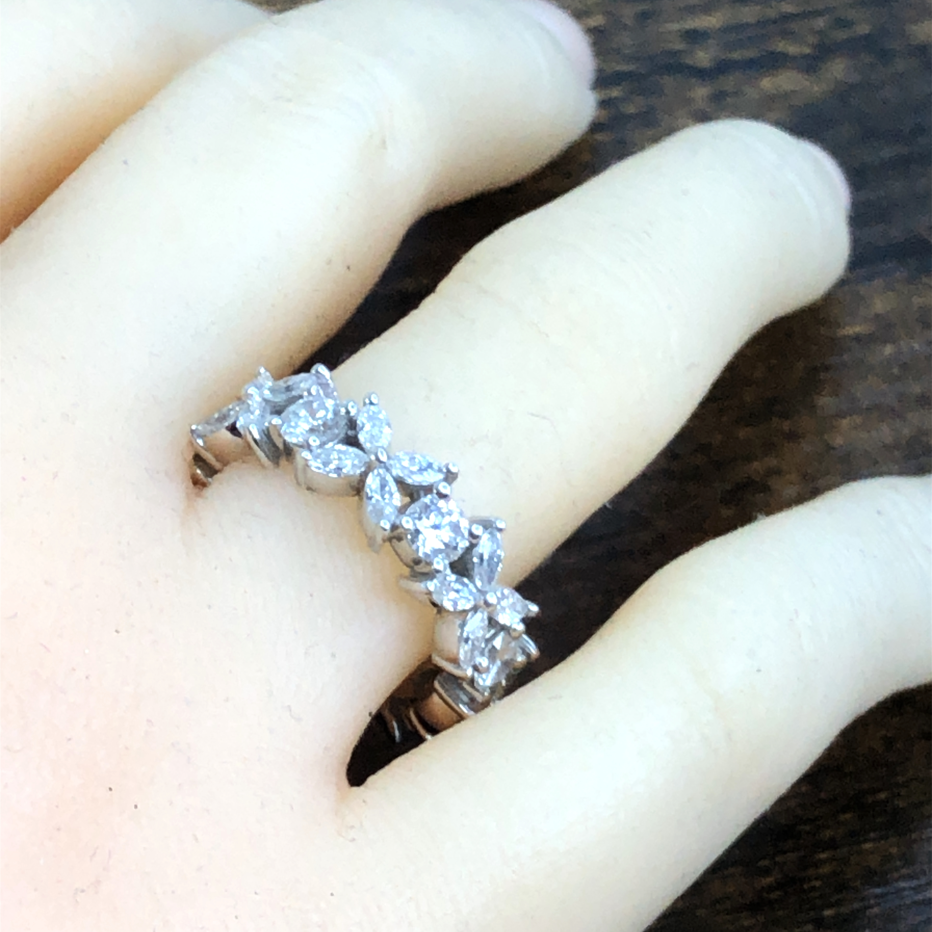 Platinum Lab Diamond Eternity Band