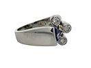 Unique Tanzanite and Diamond Ring. S/14.8-MASS 
An artfully designed and captivating bypass ring Image - 2