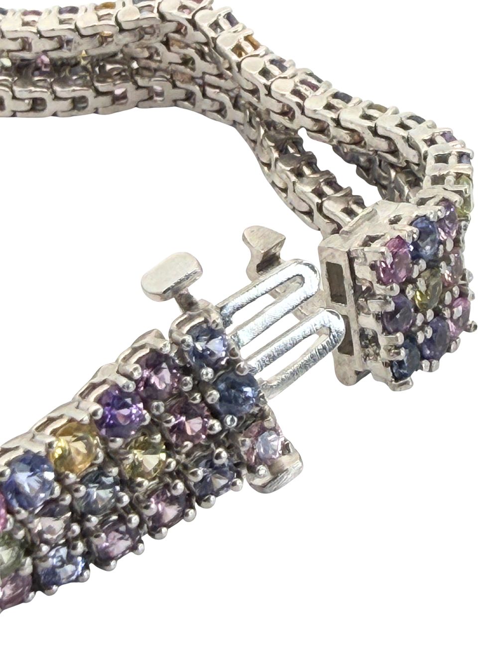 Multicolor Sapphire Tennis Bracelet