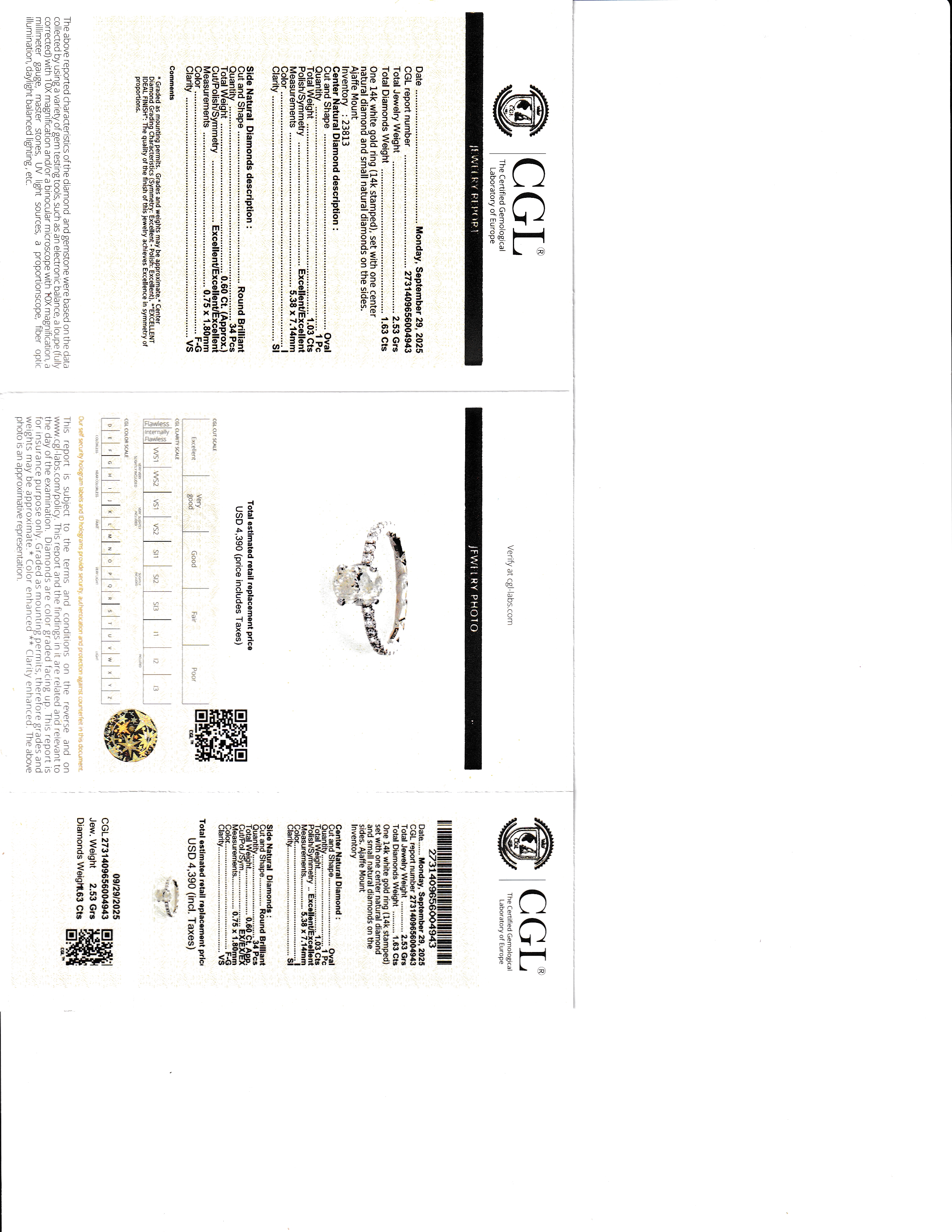 14k Natural Diamond Ring