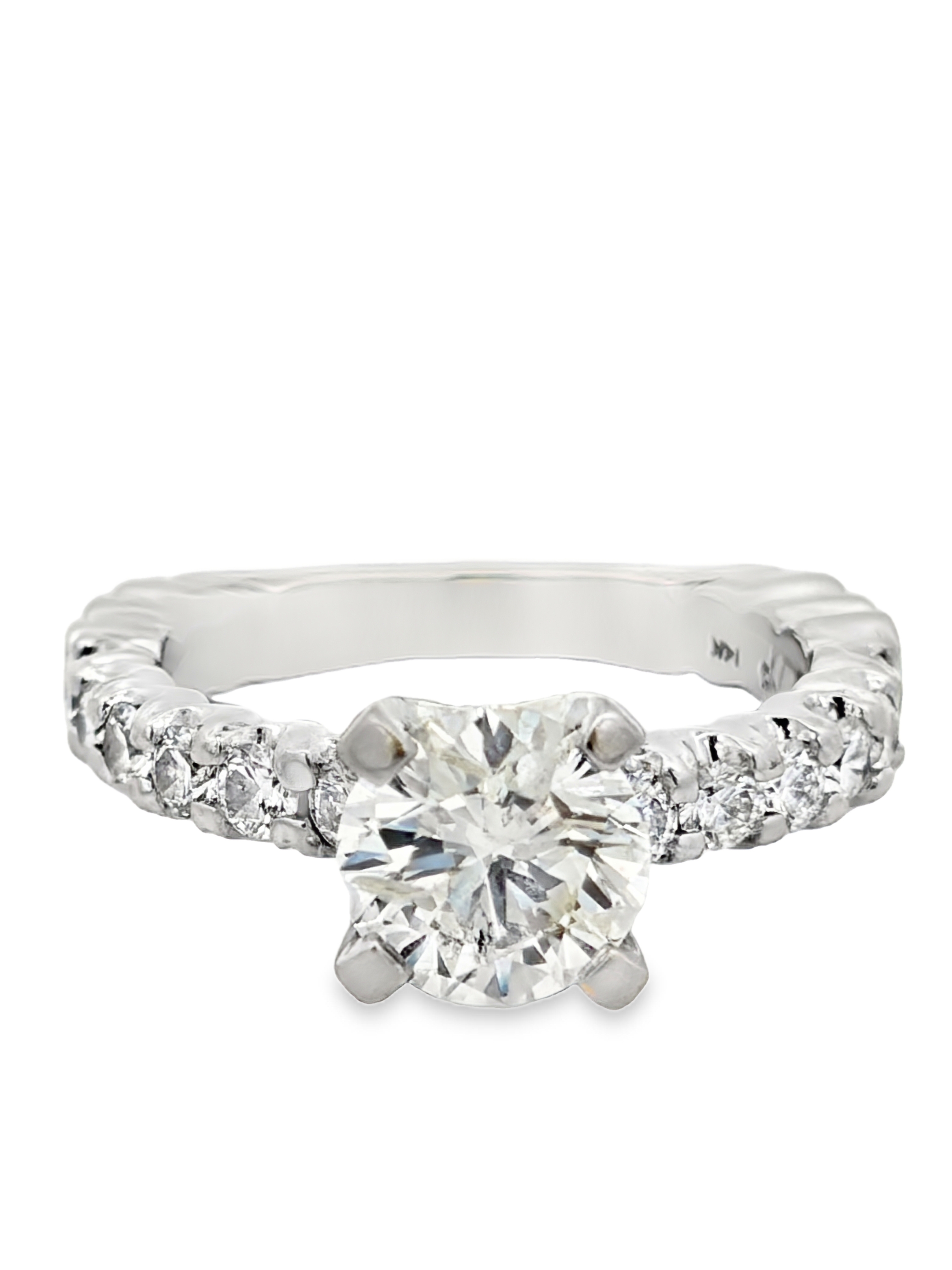 14K Natural Diamond Engagement Ring