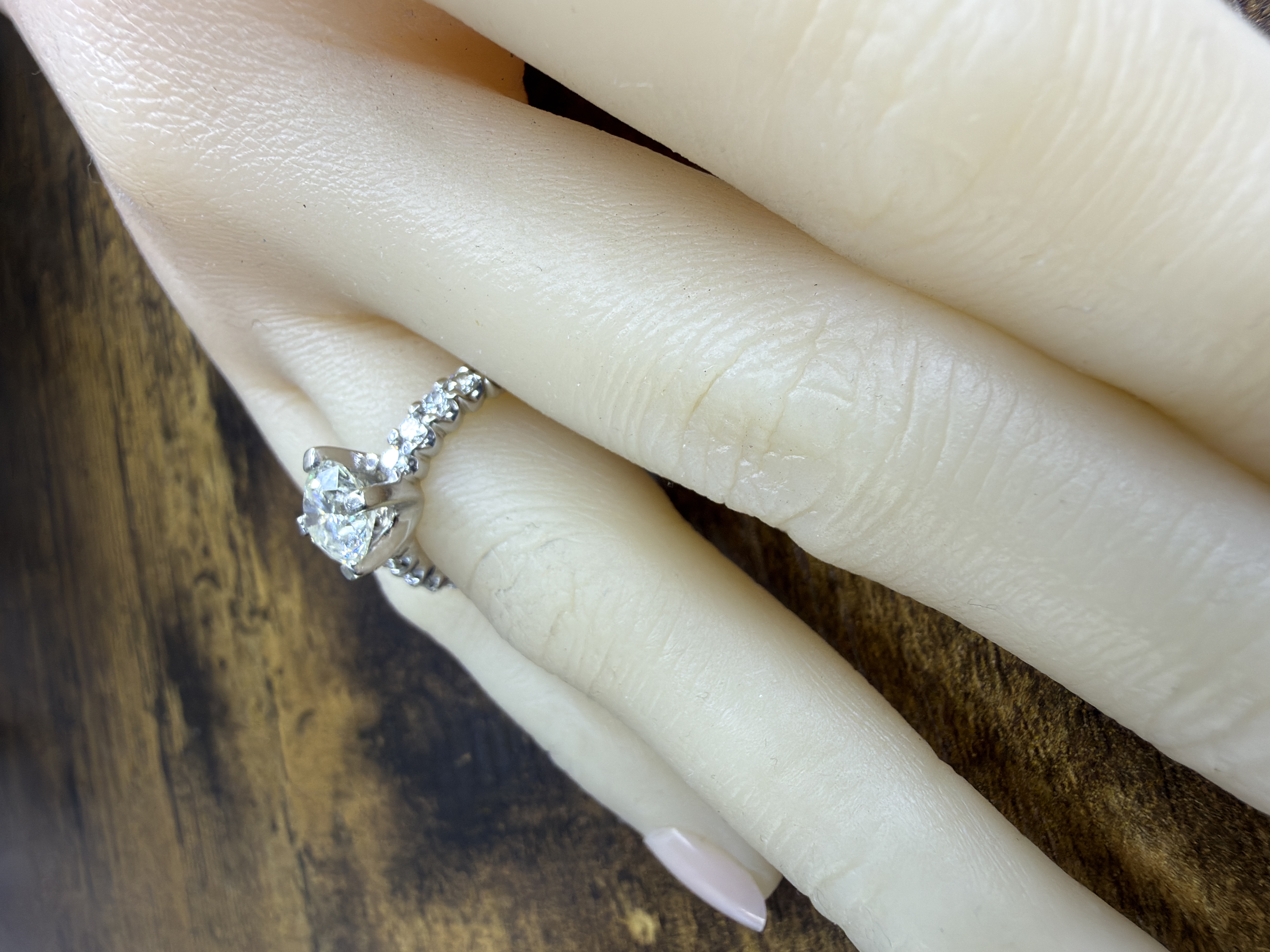 14K Natural Diamond Engagement Ring