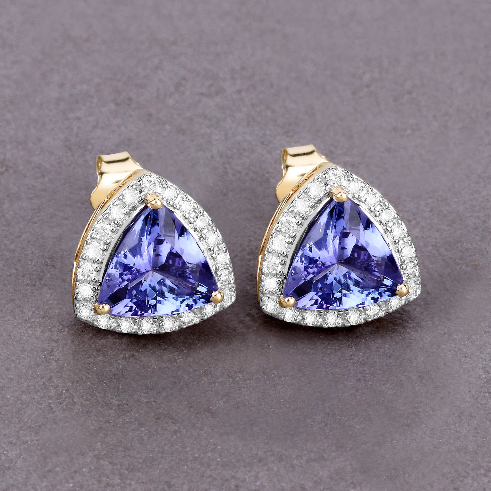Tanzanite and Diamond Earrings