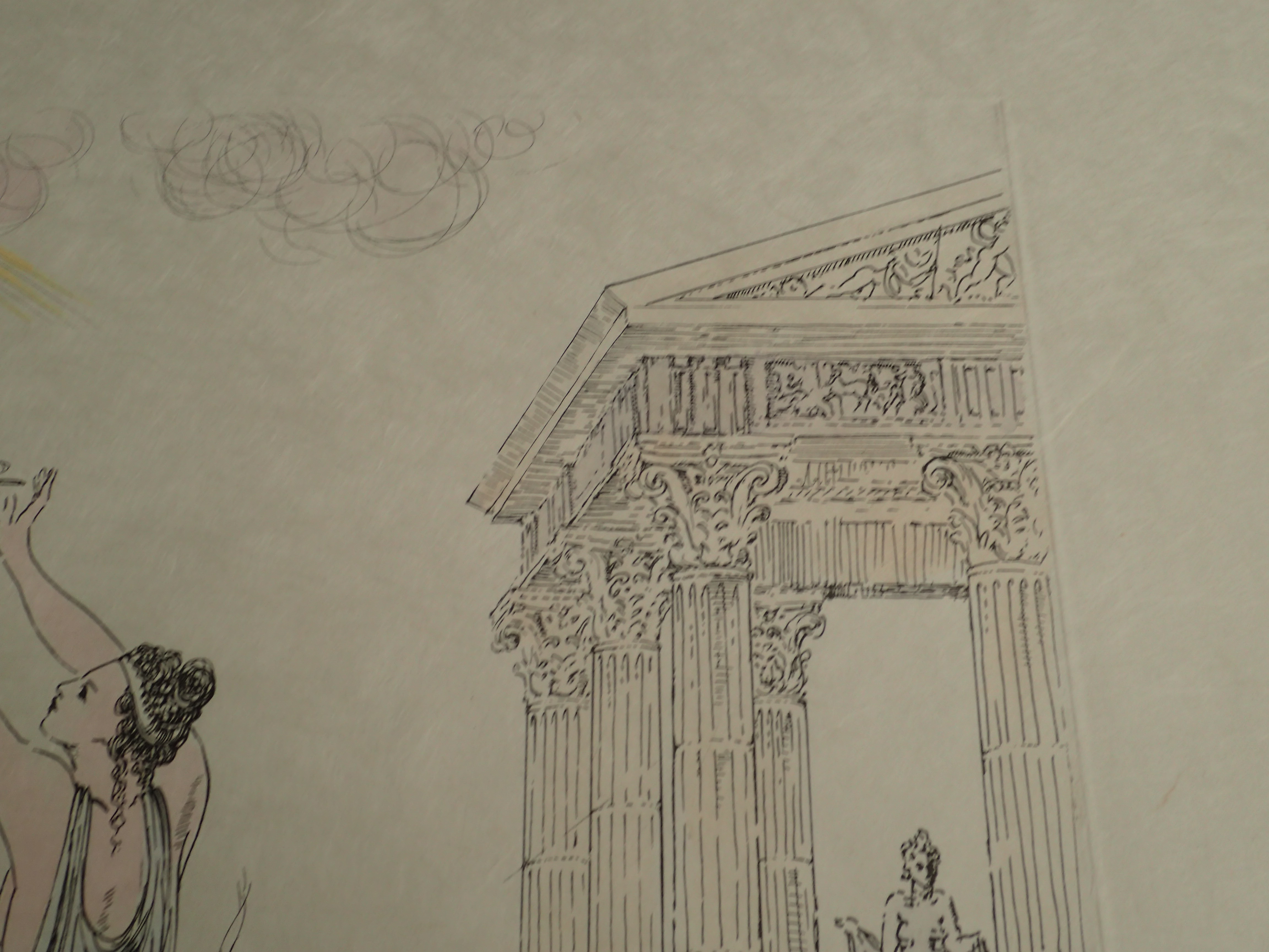 Salvador Dali Lithograph Hand Signed Dated 1971