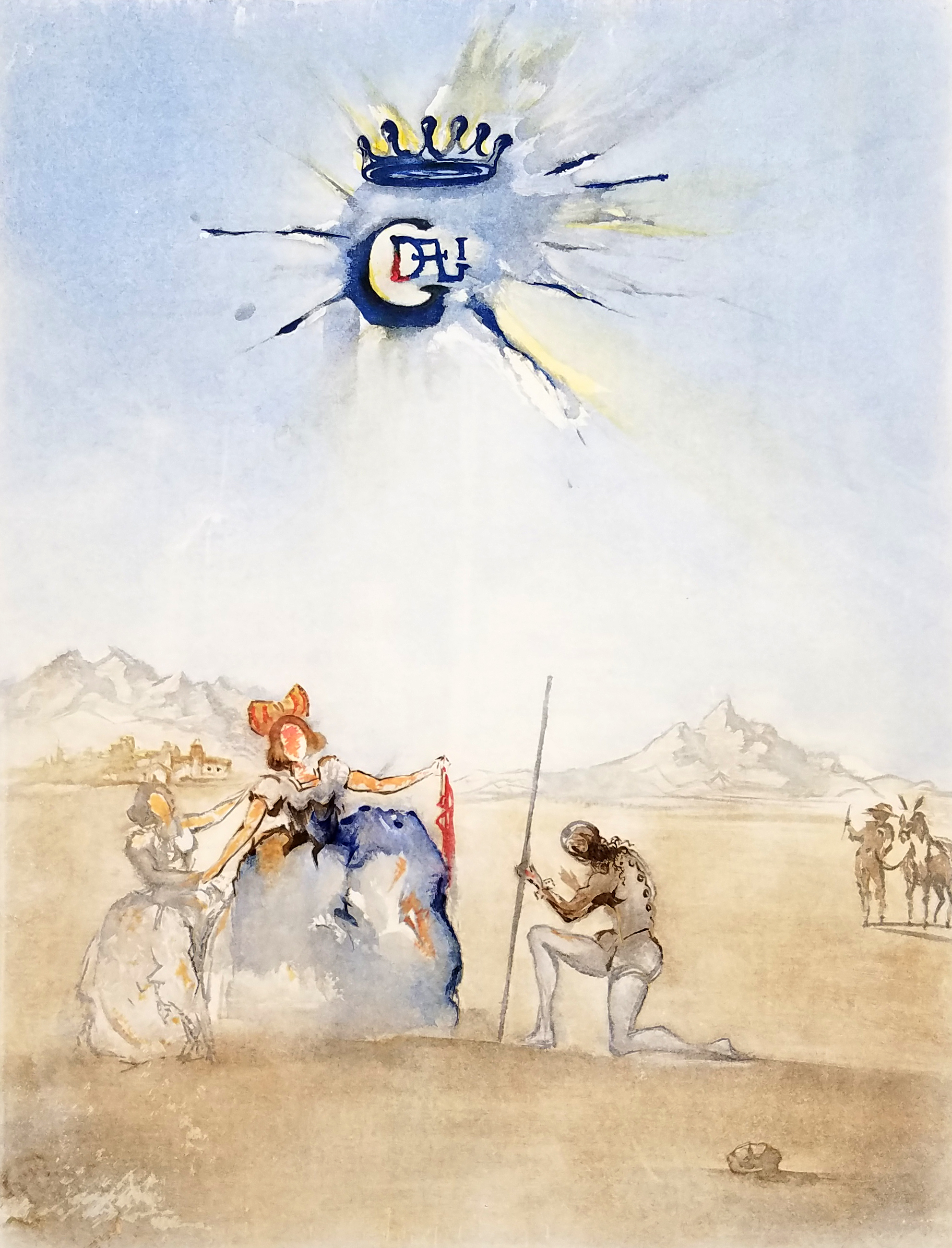 Salvador Dali Color lithograph Hand Signed 1974
