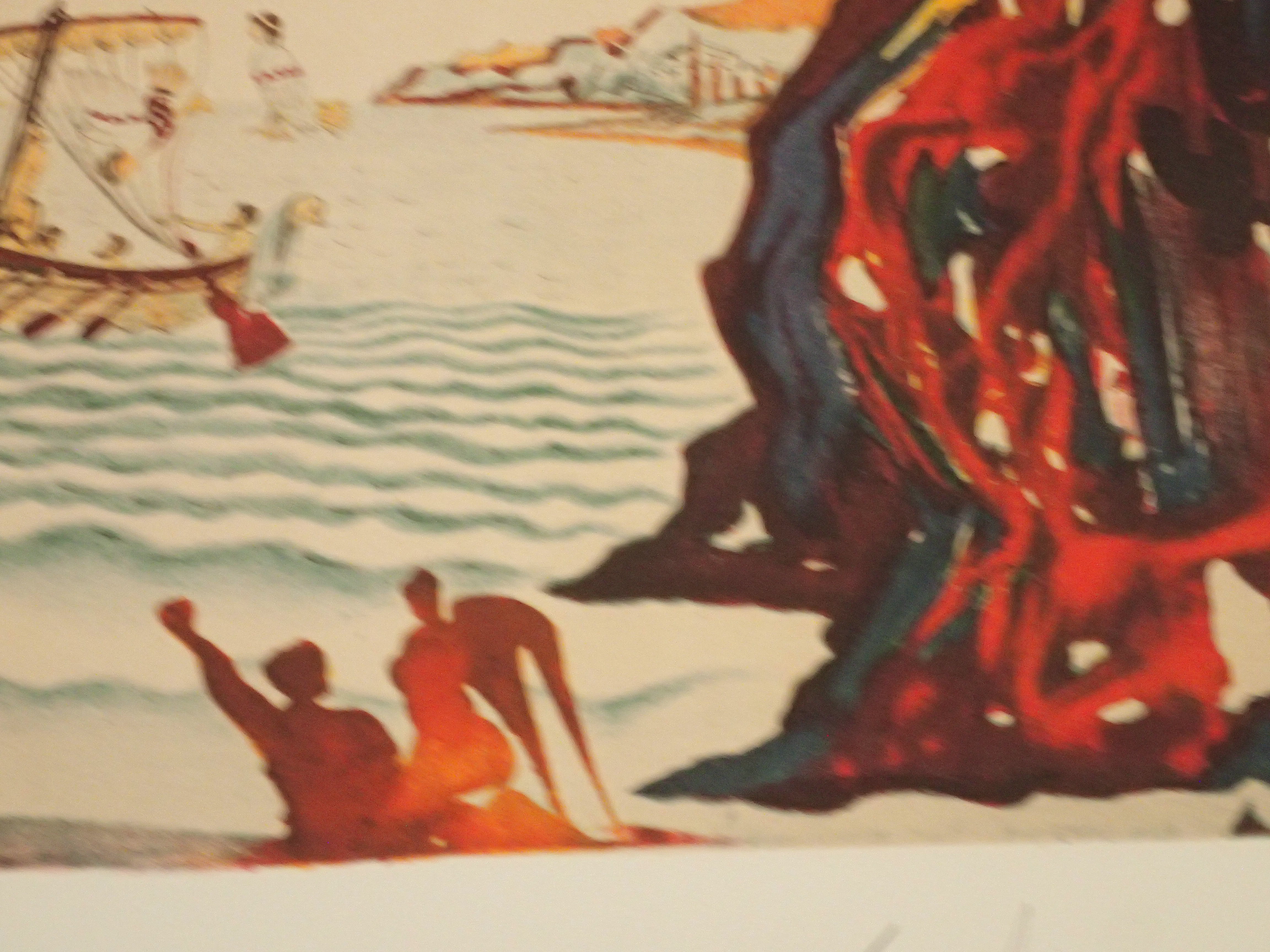 Salvador Dali Litho + Mixed Media Hand Signed