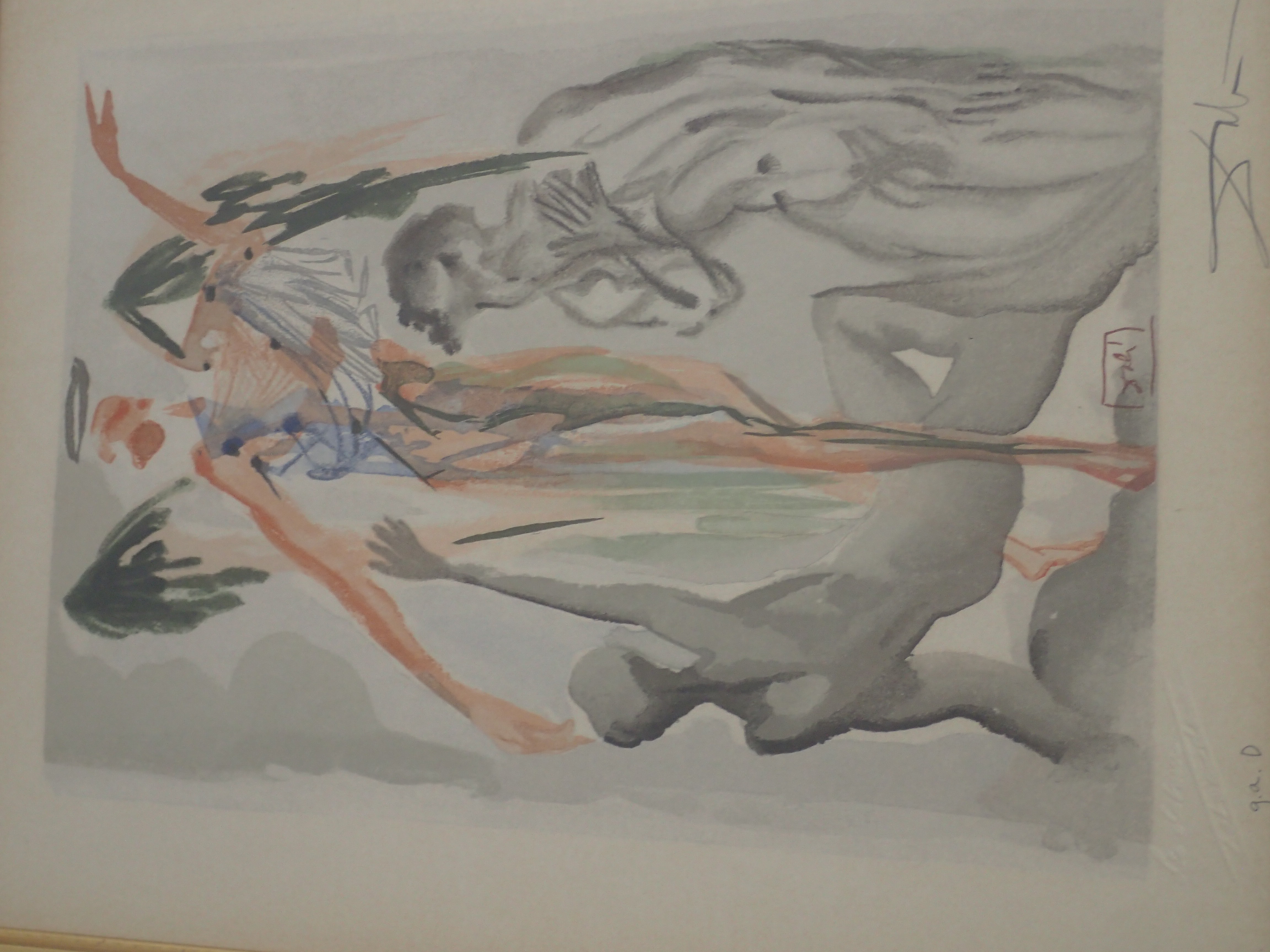 Salvador Dali Woodcut Hand Signed