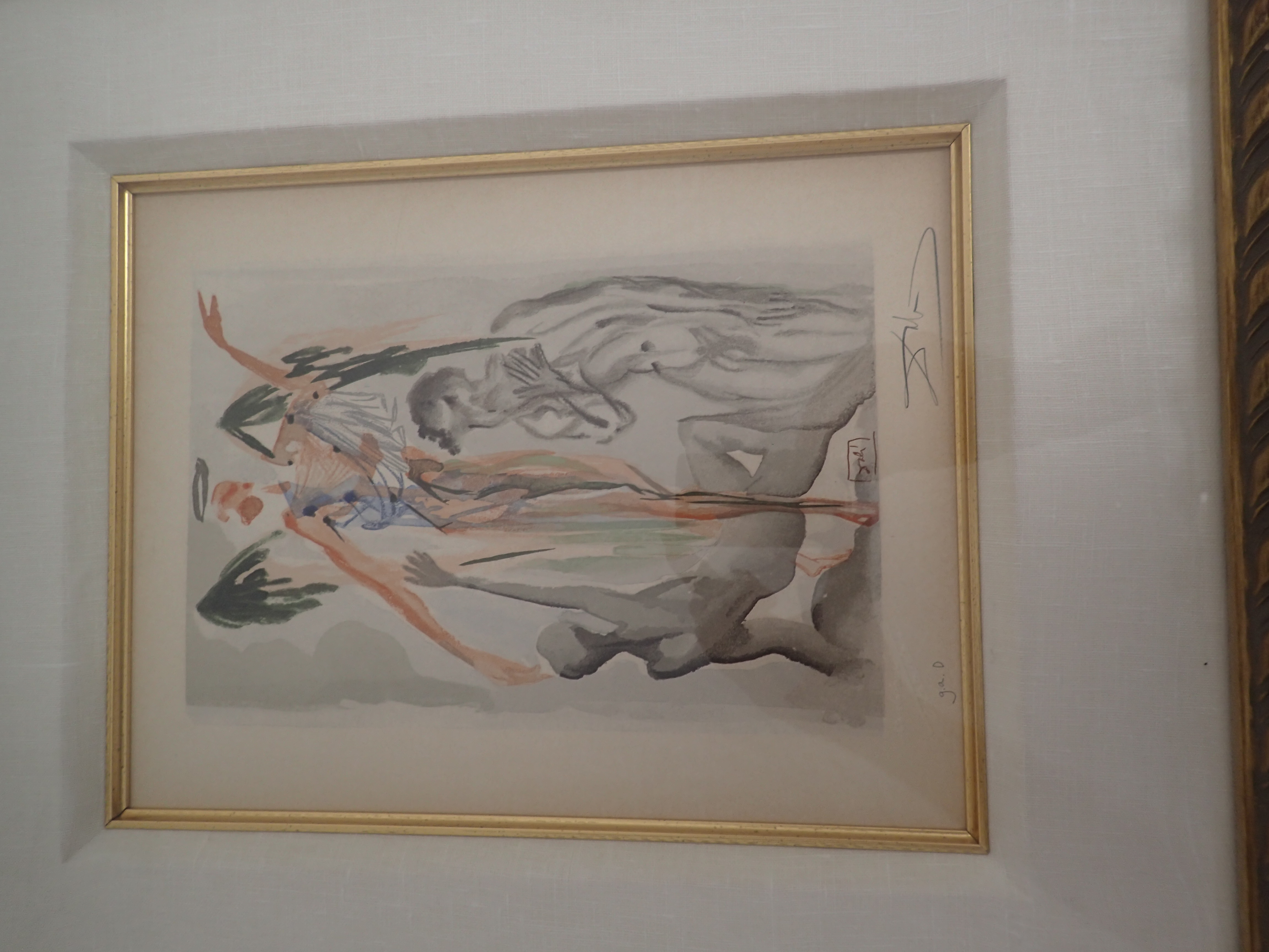 Salvador Dali Woodcut Hand Signed