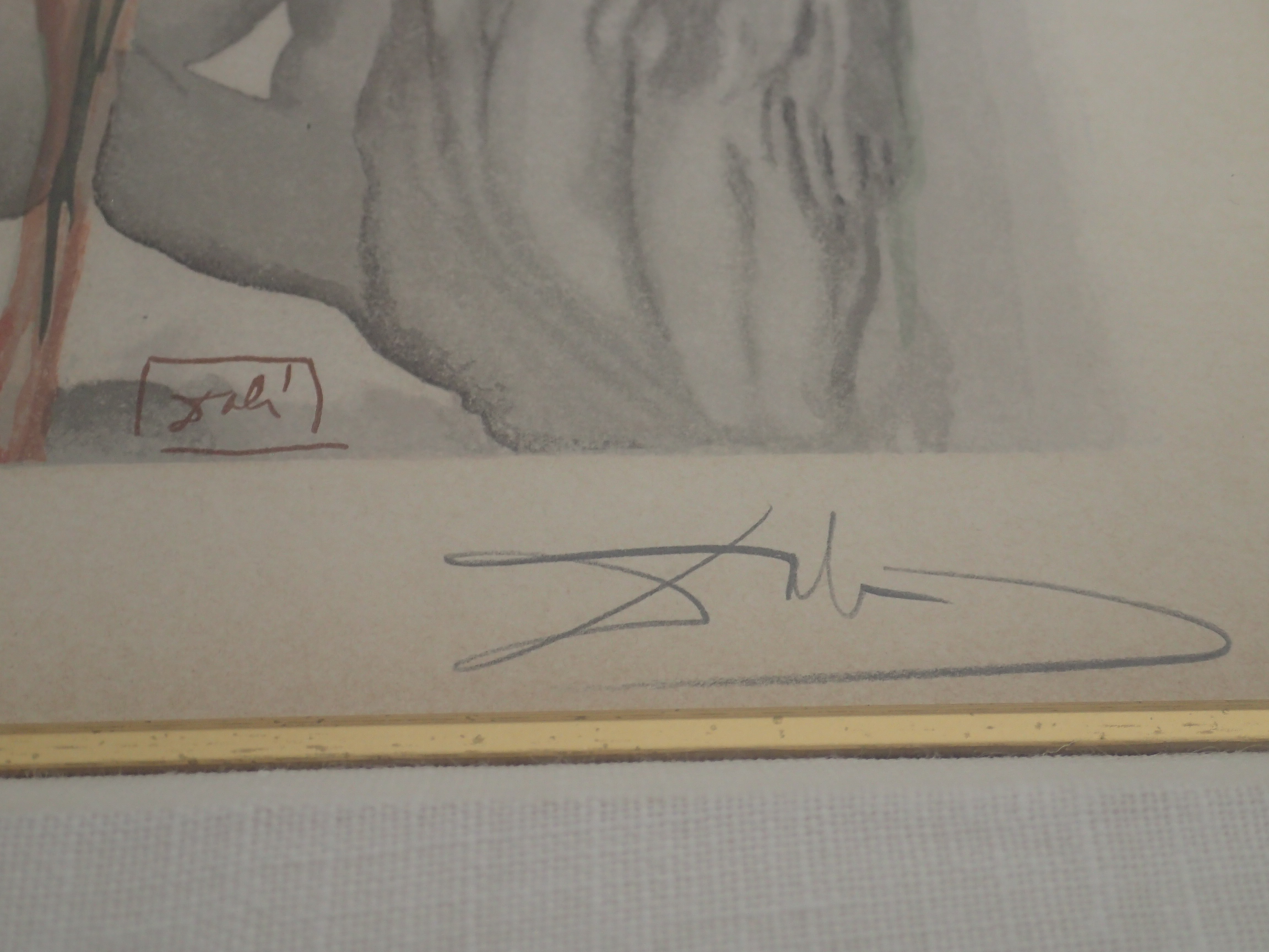 Salvador Dali Woodcut Hand Signed