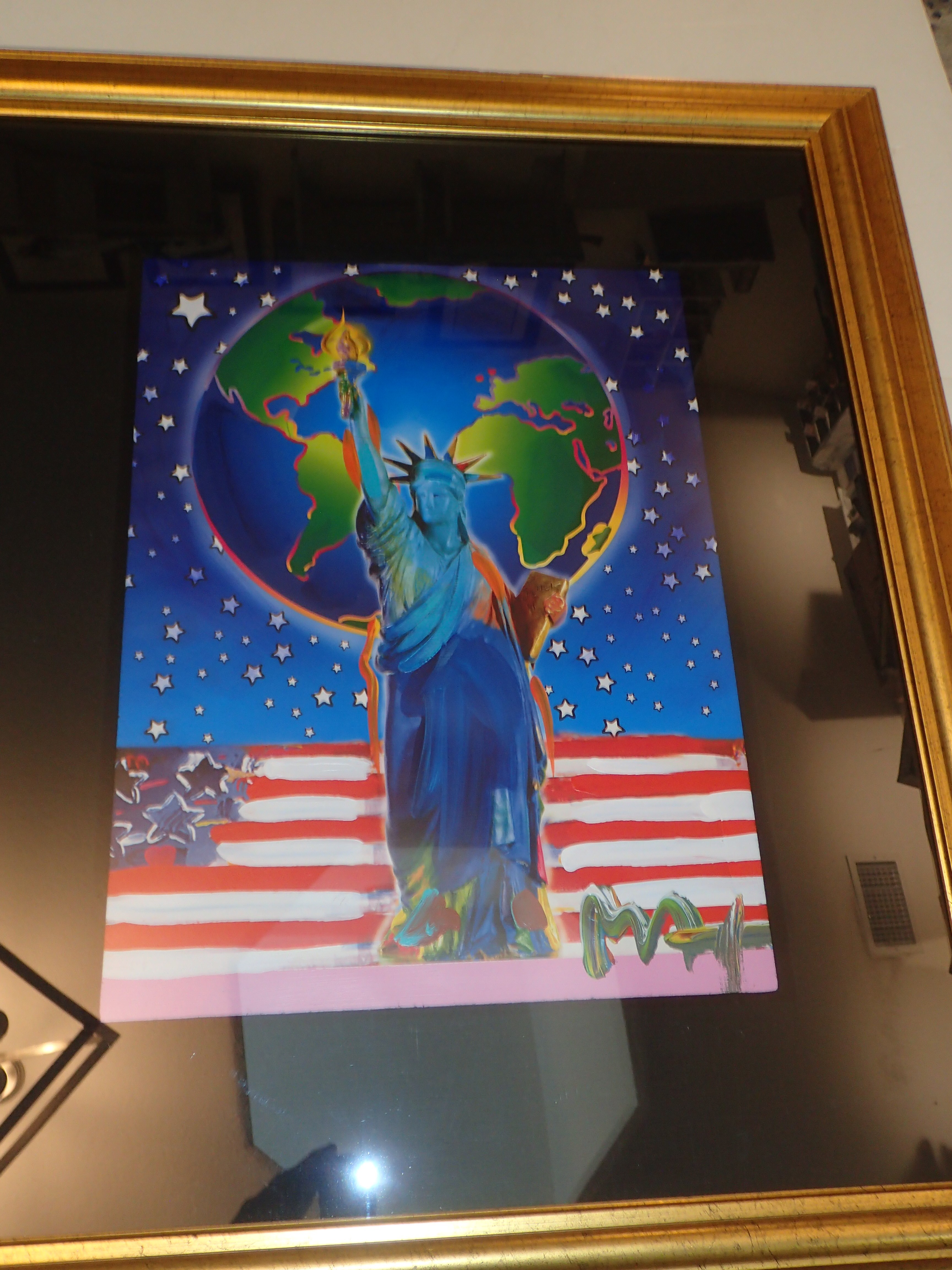 Peter Max Mixed Media Signed 2001