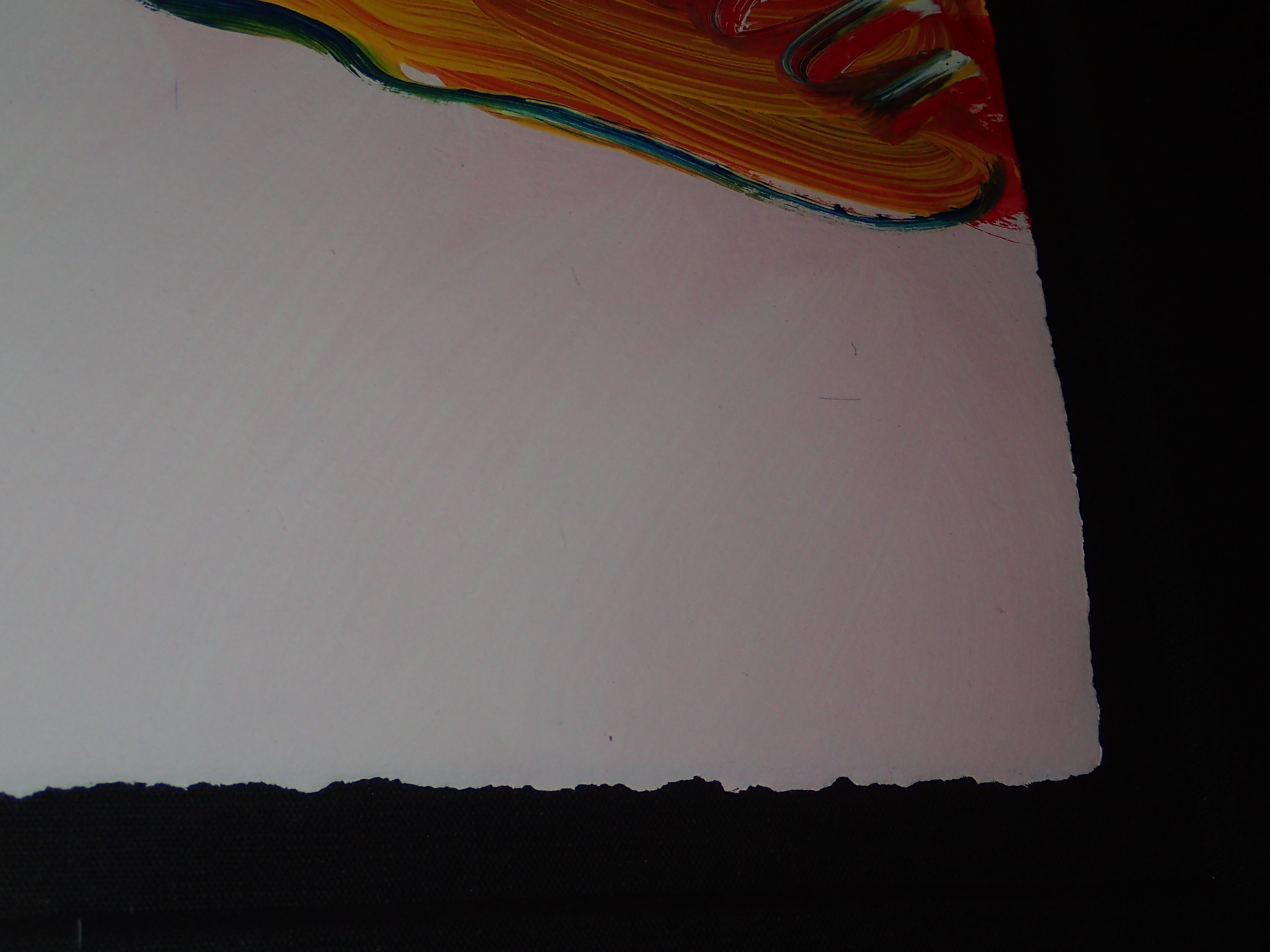 Peter Max Original Unique Acrylic on Paper Signed