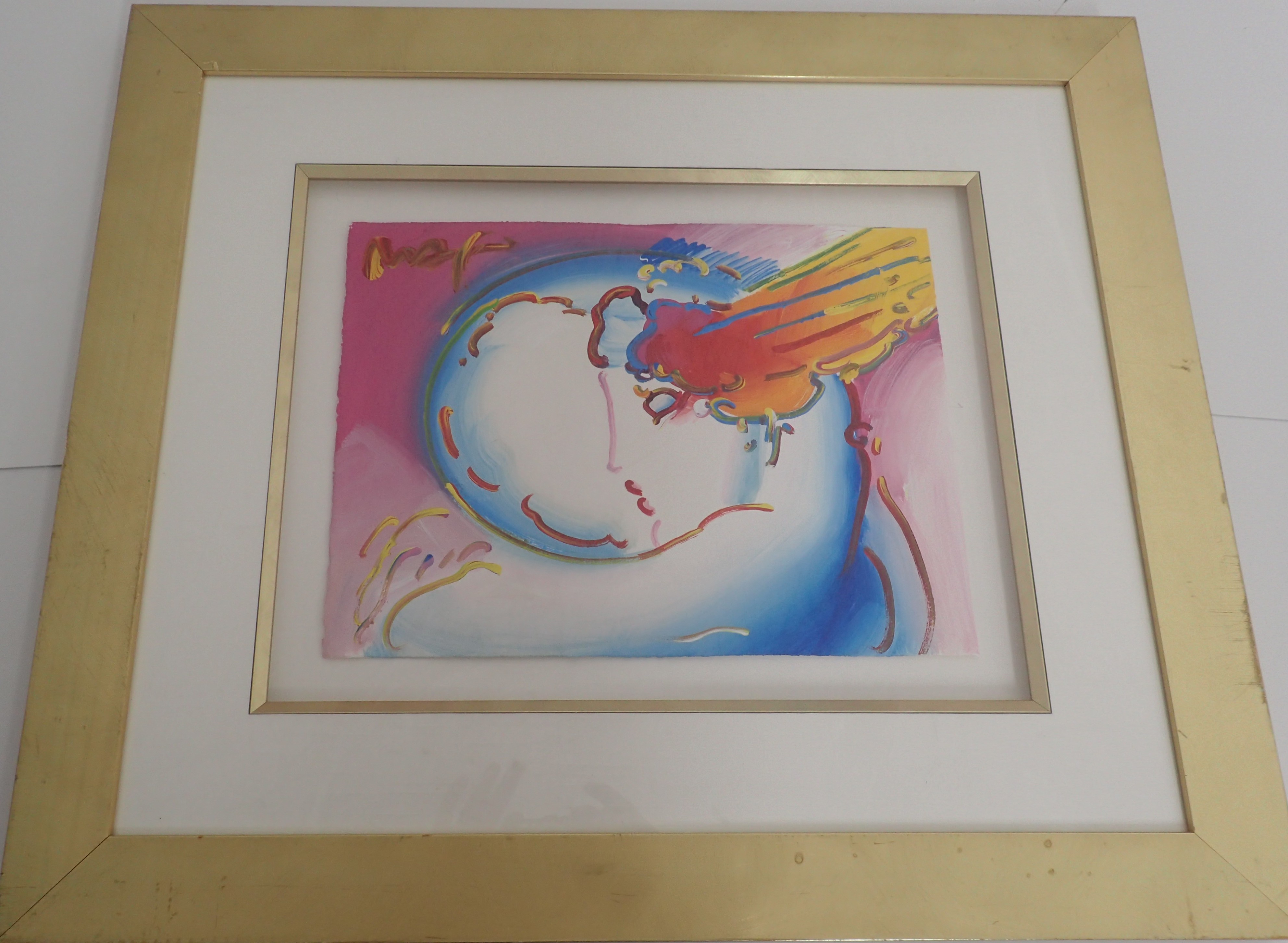 Peter Max Acrylic on Paper Signed
